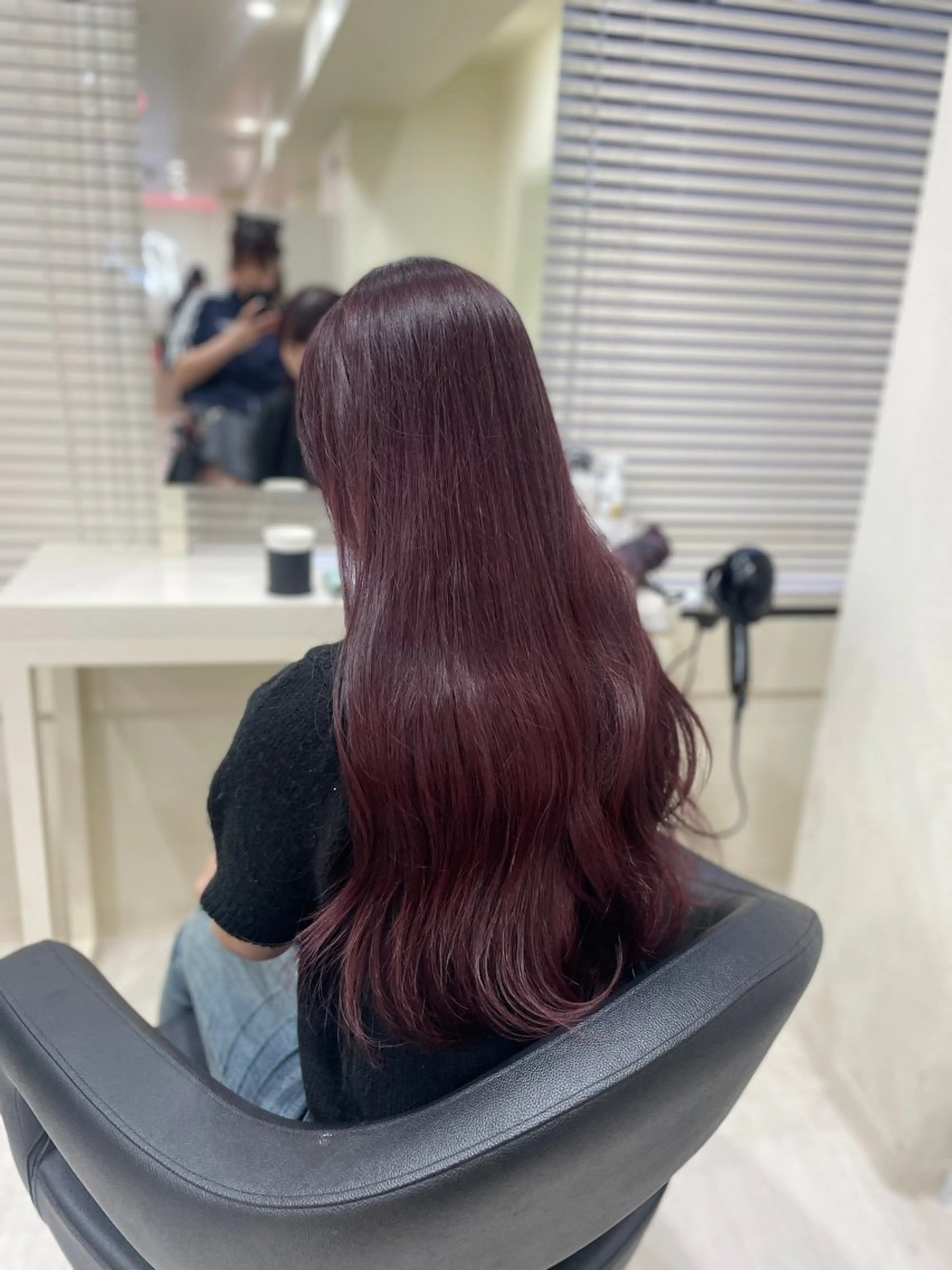 ロング ヘアカラー トリートメント ヘアセット 💗暖色カラー💗 ツヤ髪💗Mayaのヘアスタイル
