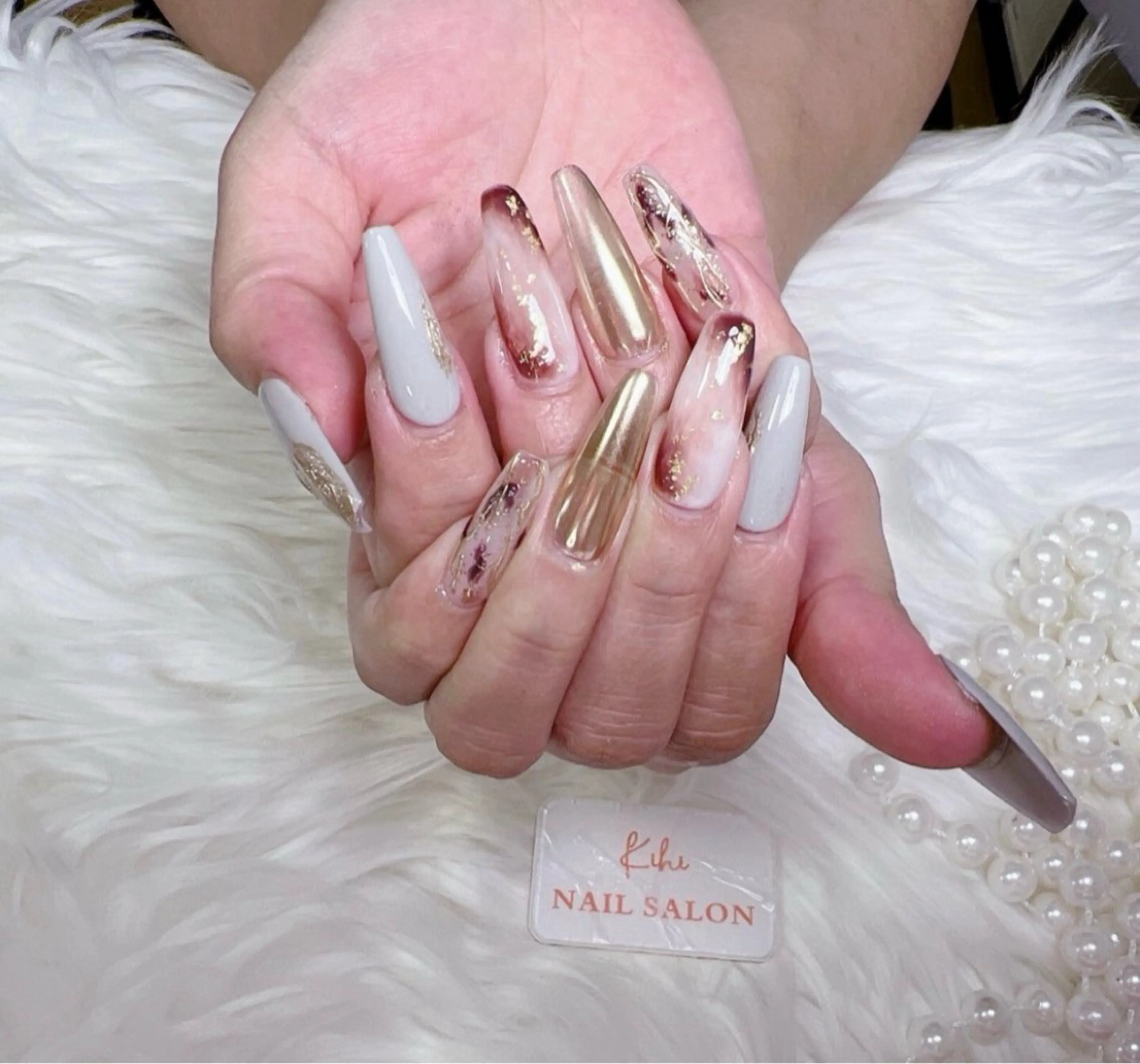 ネイル 持ち込み ネイルチップ 福島 みきのネイルデザイン