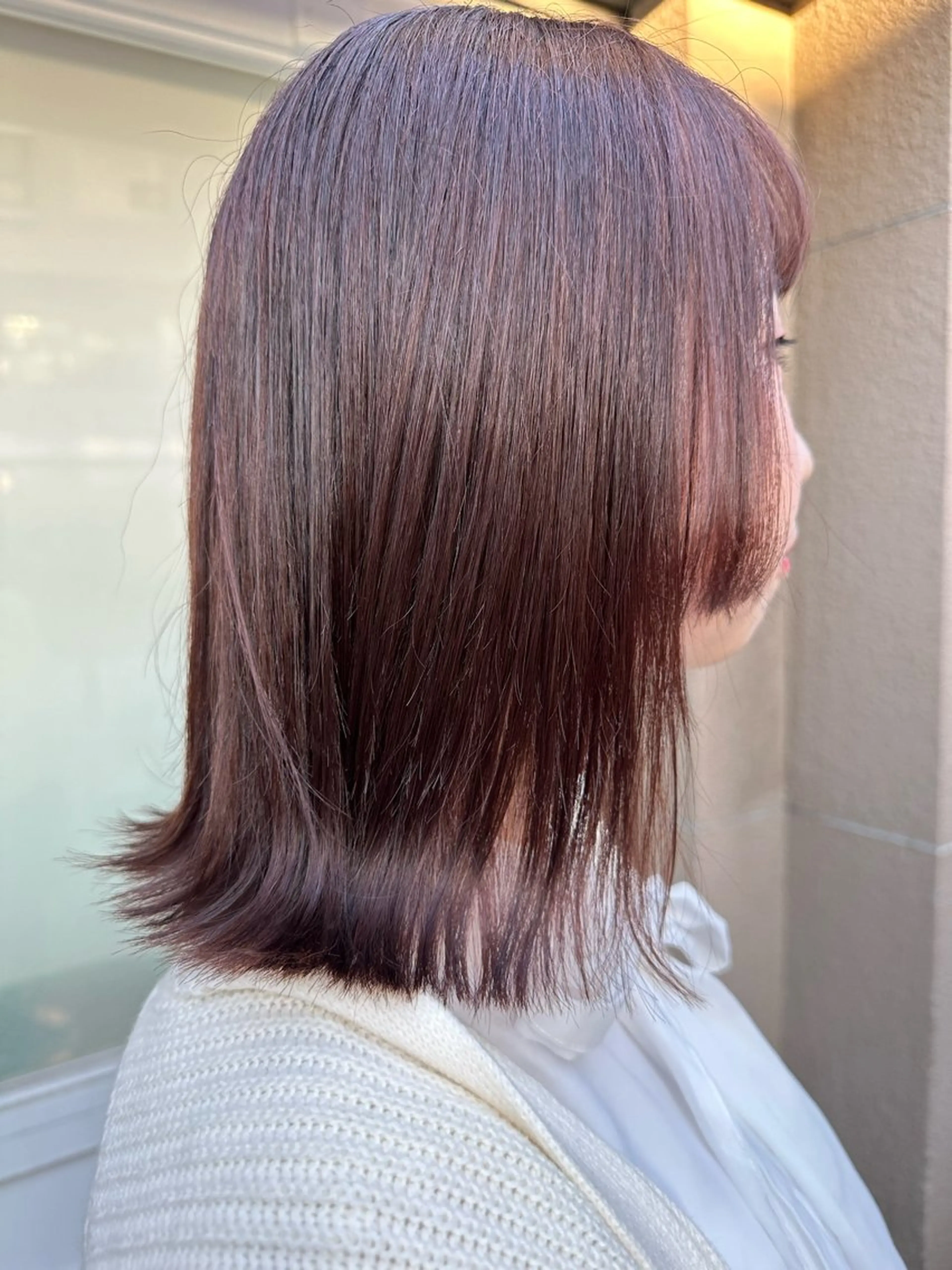 ミディアム カラー イルミナカラー カット ヘアカラー Annie 吉田 裕美のヘアスタイル