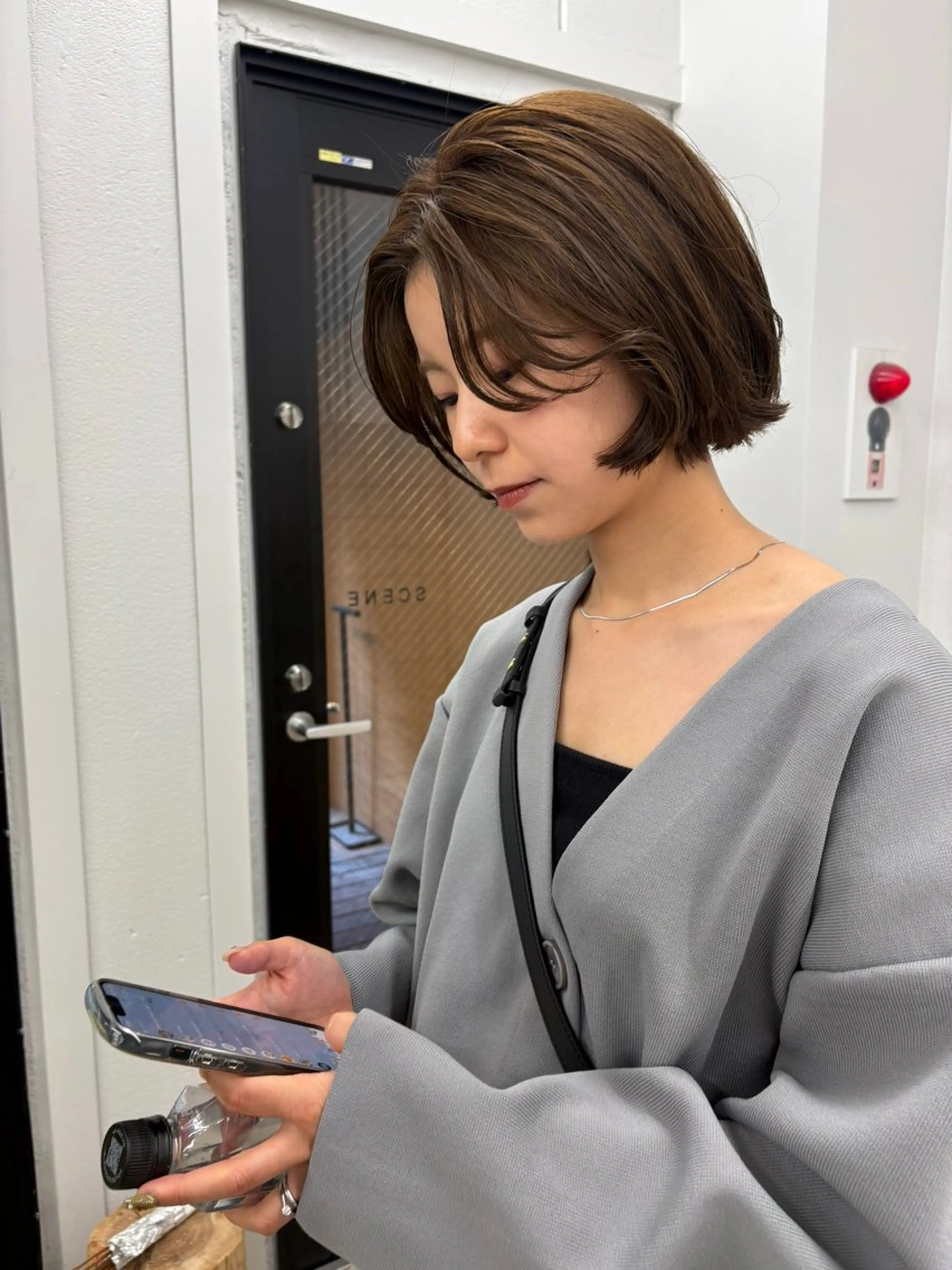 ショート カラー カット ヘアカラー 細川 夕利亜のヘアスタイル