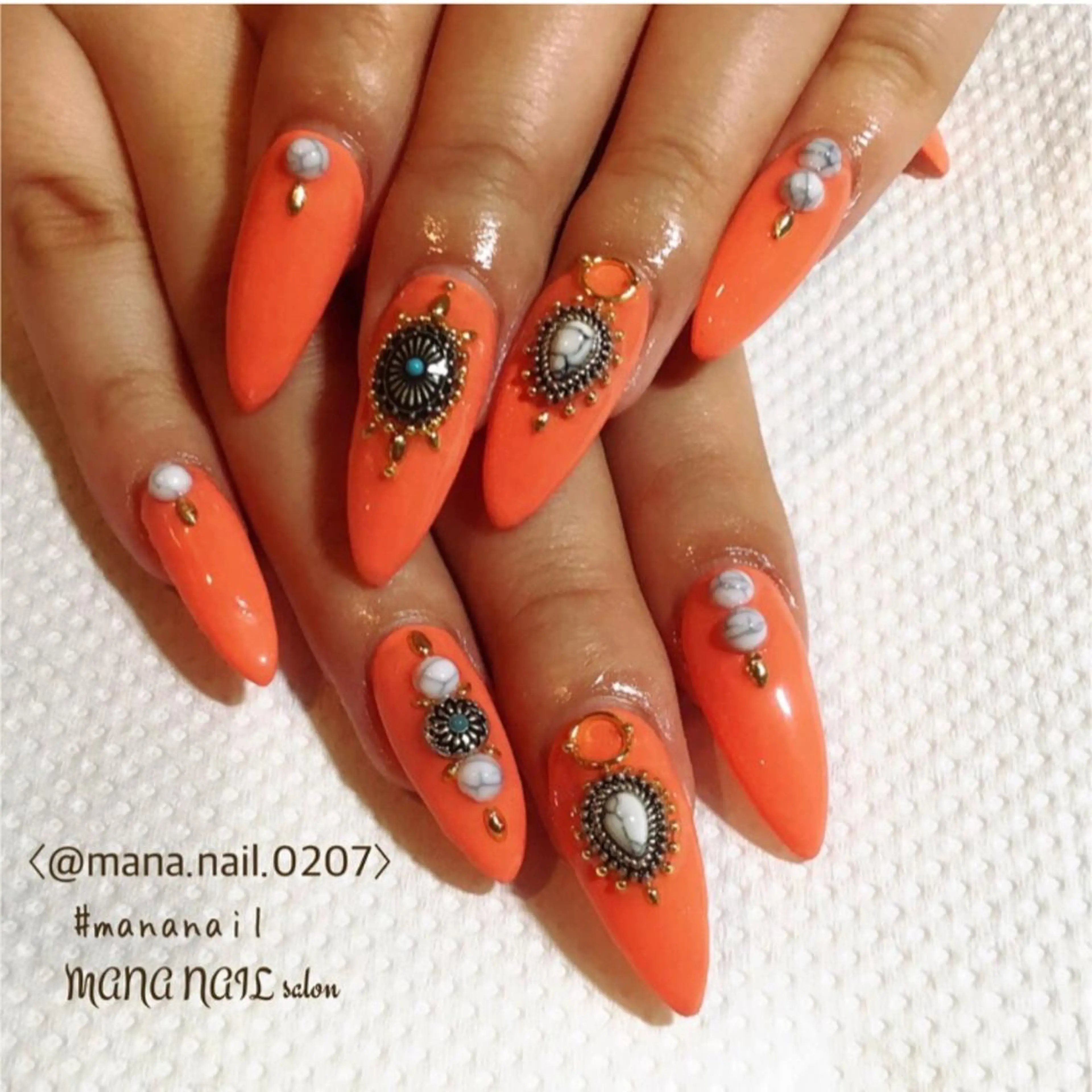 ネイル 長さ出し ジェルネイル 春ネイル 夏ネイル ネイルチップ 廣瀬 真奈美のネイルデザイン