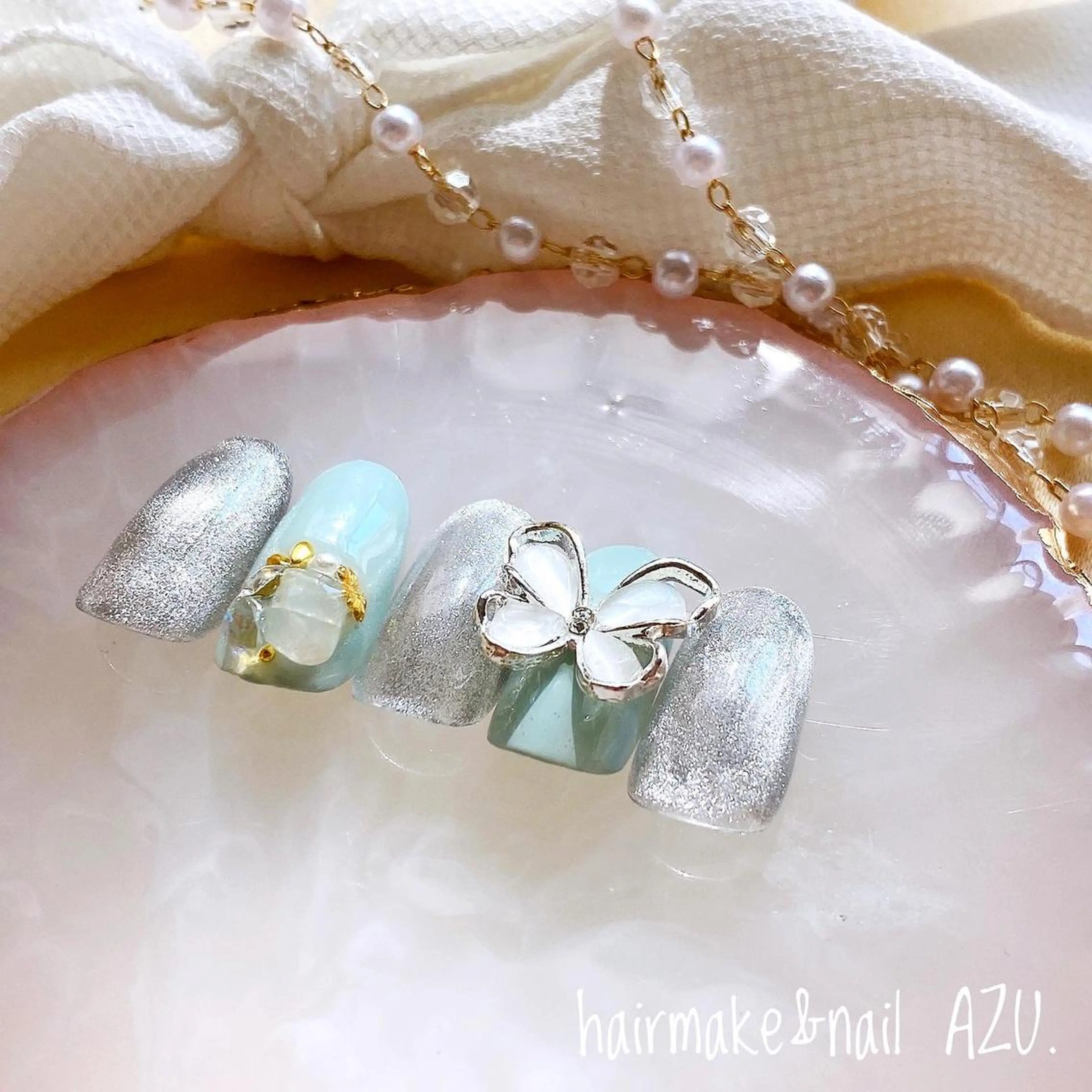 ネイル hair&nail ROOTS所属・ヘアメイク&ネイル ♥️Azuのネイルデザイン