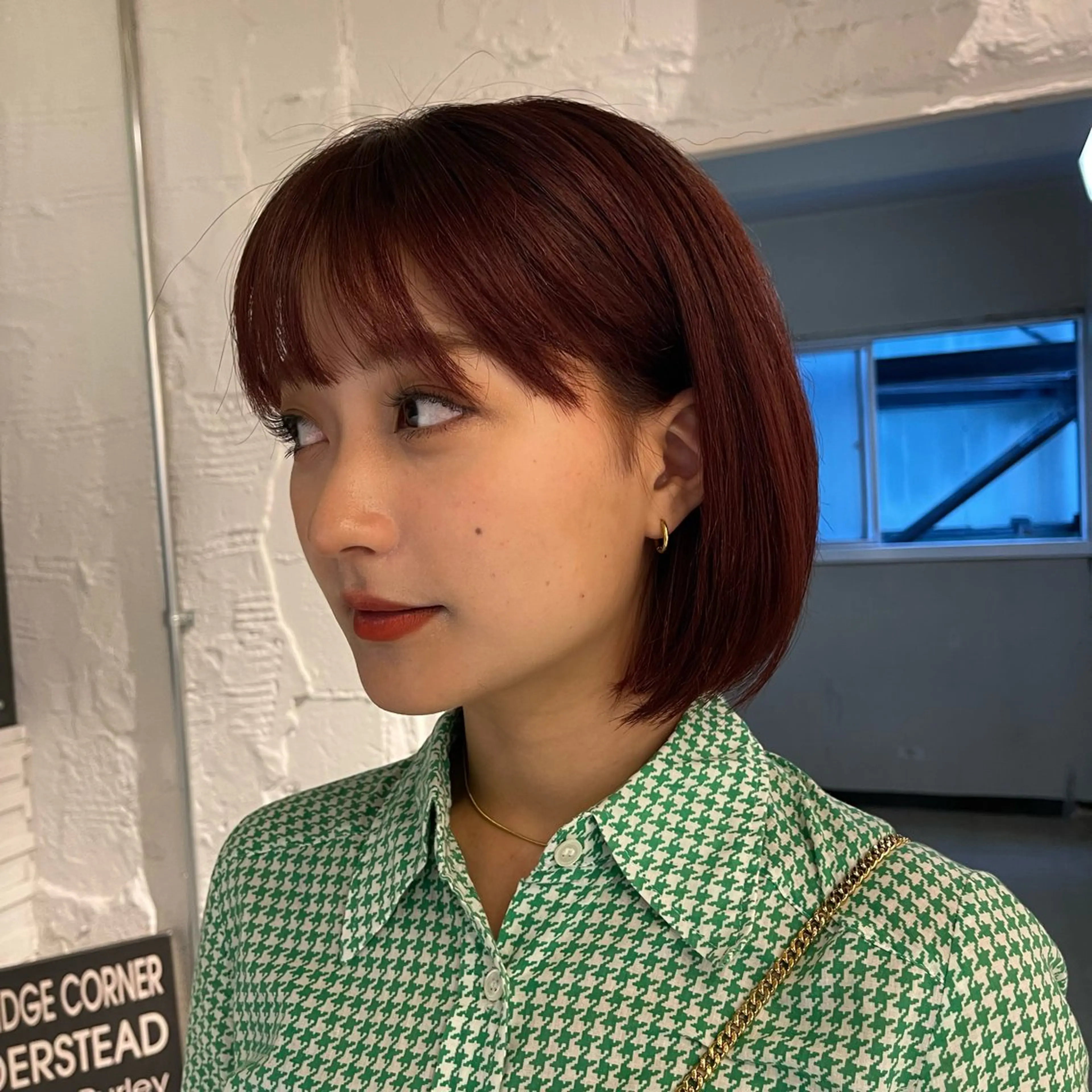 ショート カラー ヘアカラー トリートメント lunty miichiのヘアスタイル