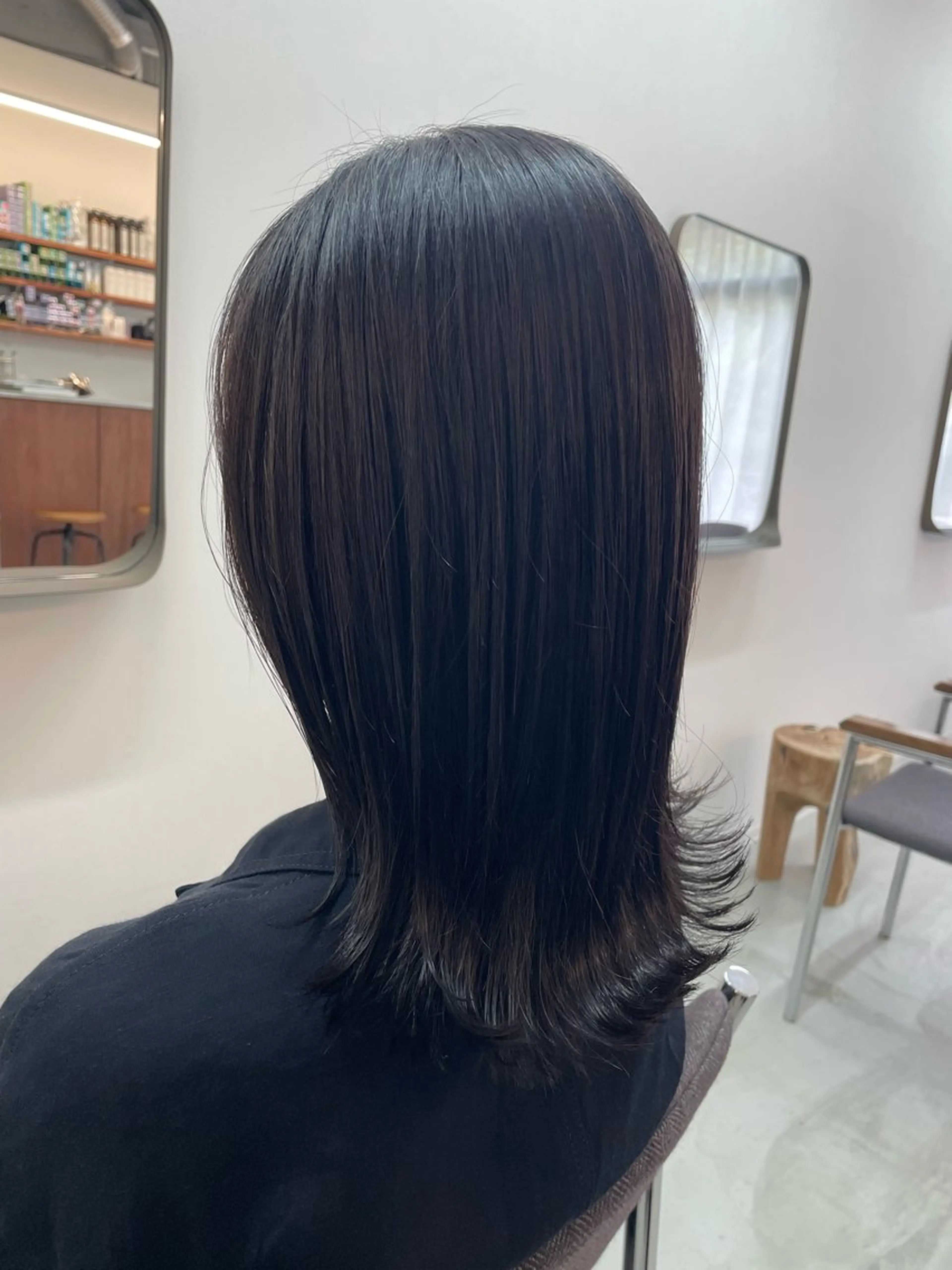 ミディアム 縮毛矯正 カット 縮毛矯正 ⛲️every 🌼 平子 歩美 ☺︎のヘアスタイル