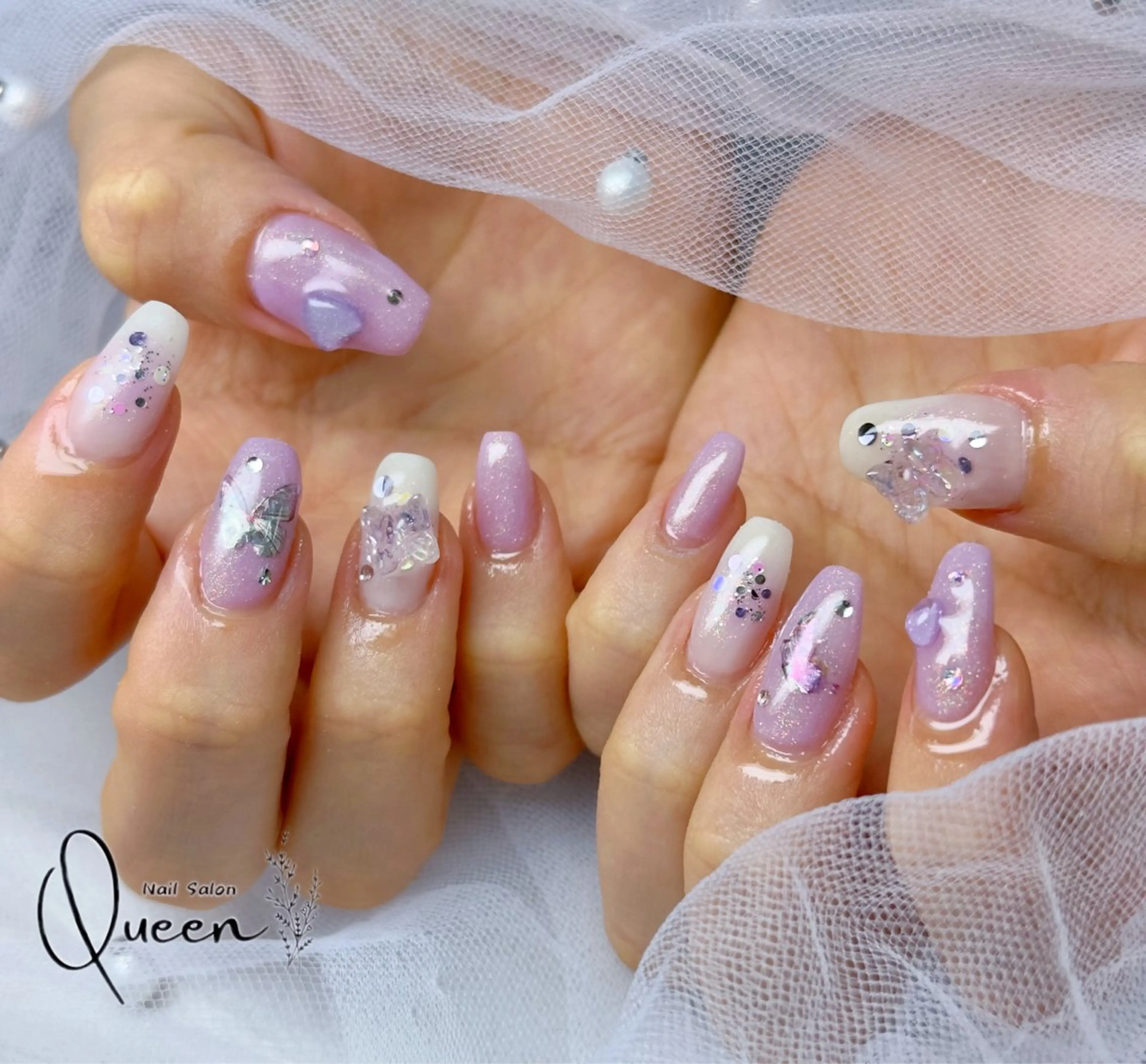 ネイル ハンドネイル Queennail 北堀江AYAのネイルデザイン