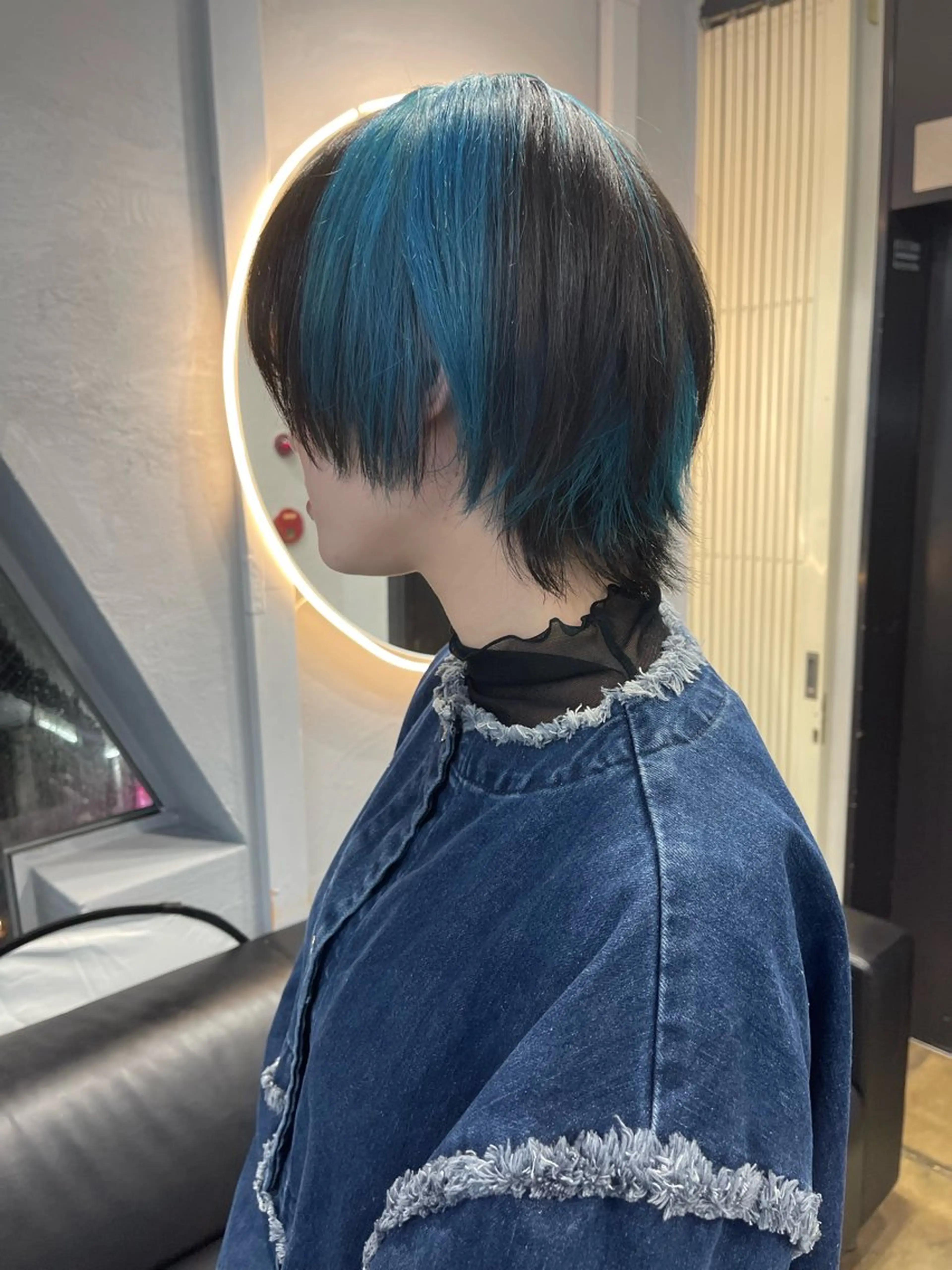 ショート カラー ベージュカラー ブリーチ ケアブリーチ デザインカラー ダブルカラー カット ヘアカラー トリートメント 宮崎　達也 ブリーチ／レイヤーのヘアスタイル