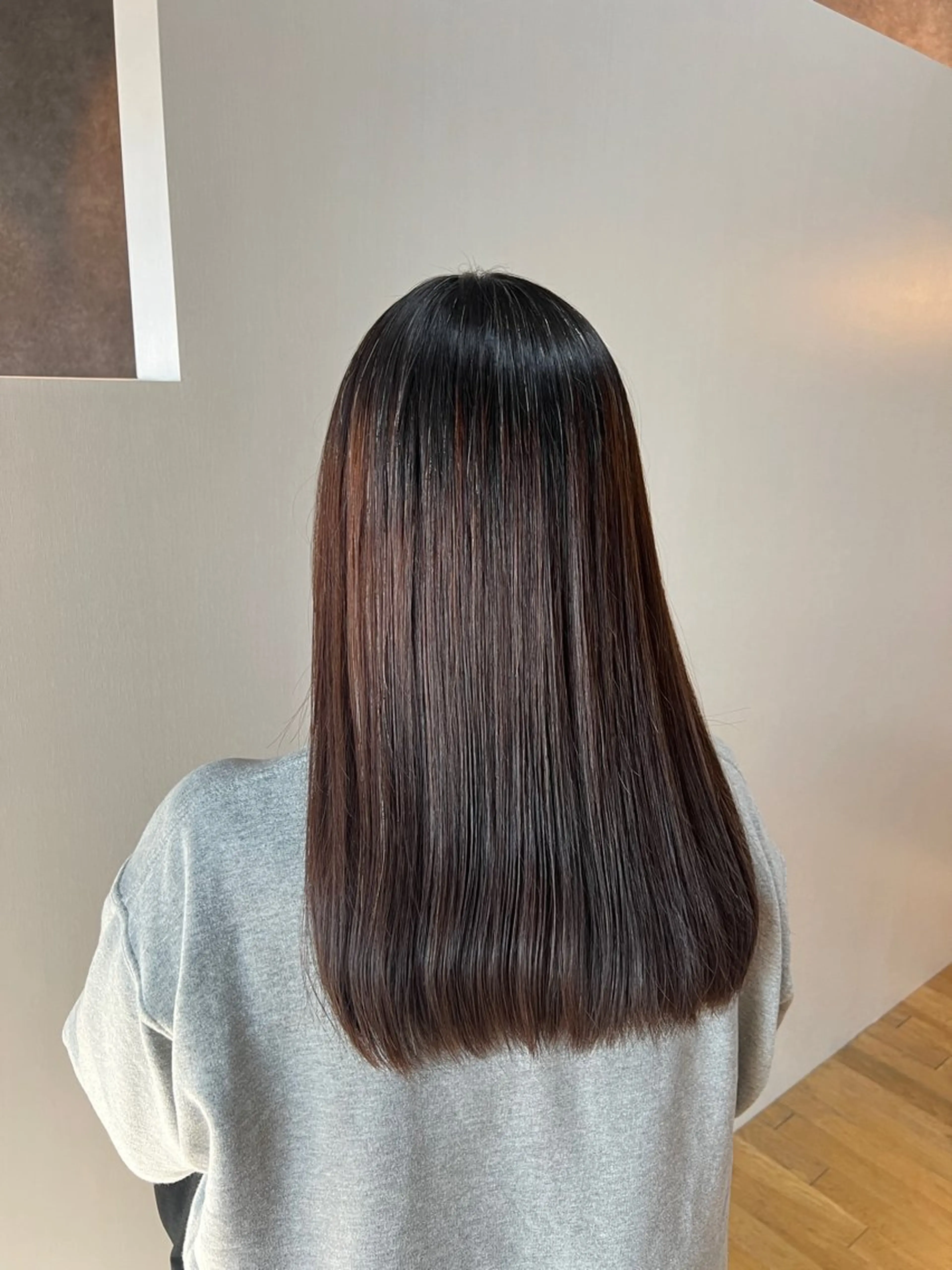 ロング カット 縮毛矯正 トリートメント レディース特化 ナチュラル☘︎︎芹七のヘアスタイル