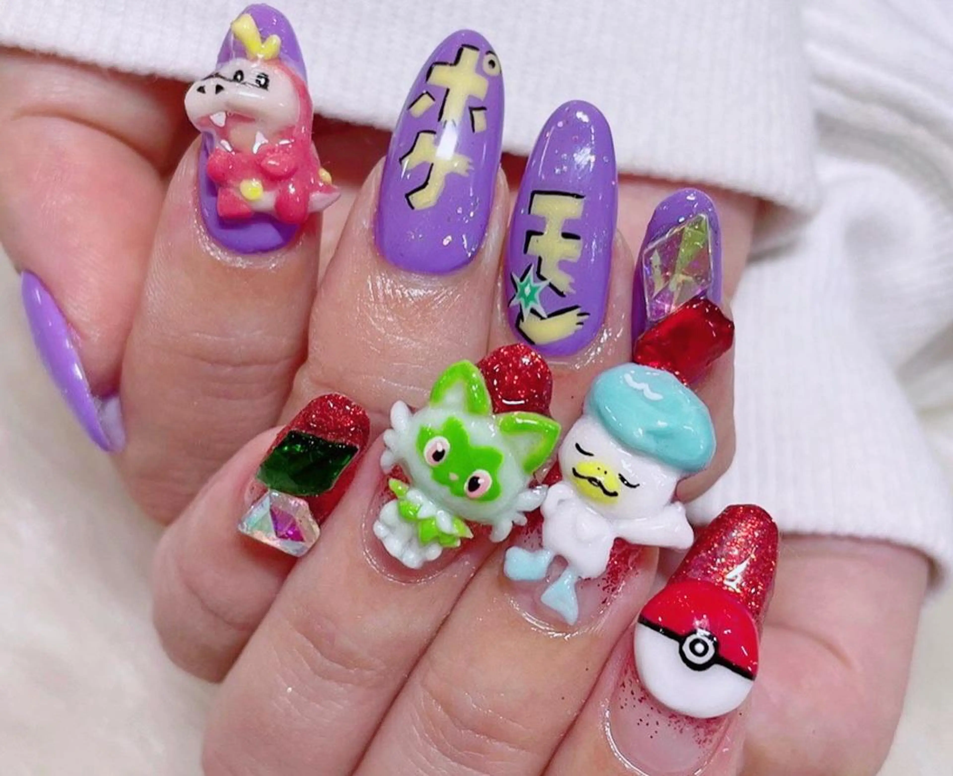 ネイル 成人式 スカルプネイル NAILSGOGO shibuyaのネイルデザイン