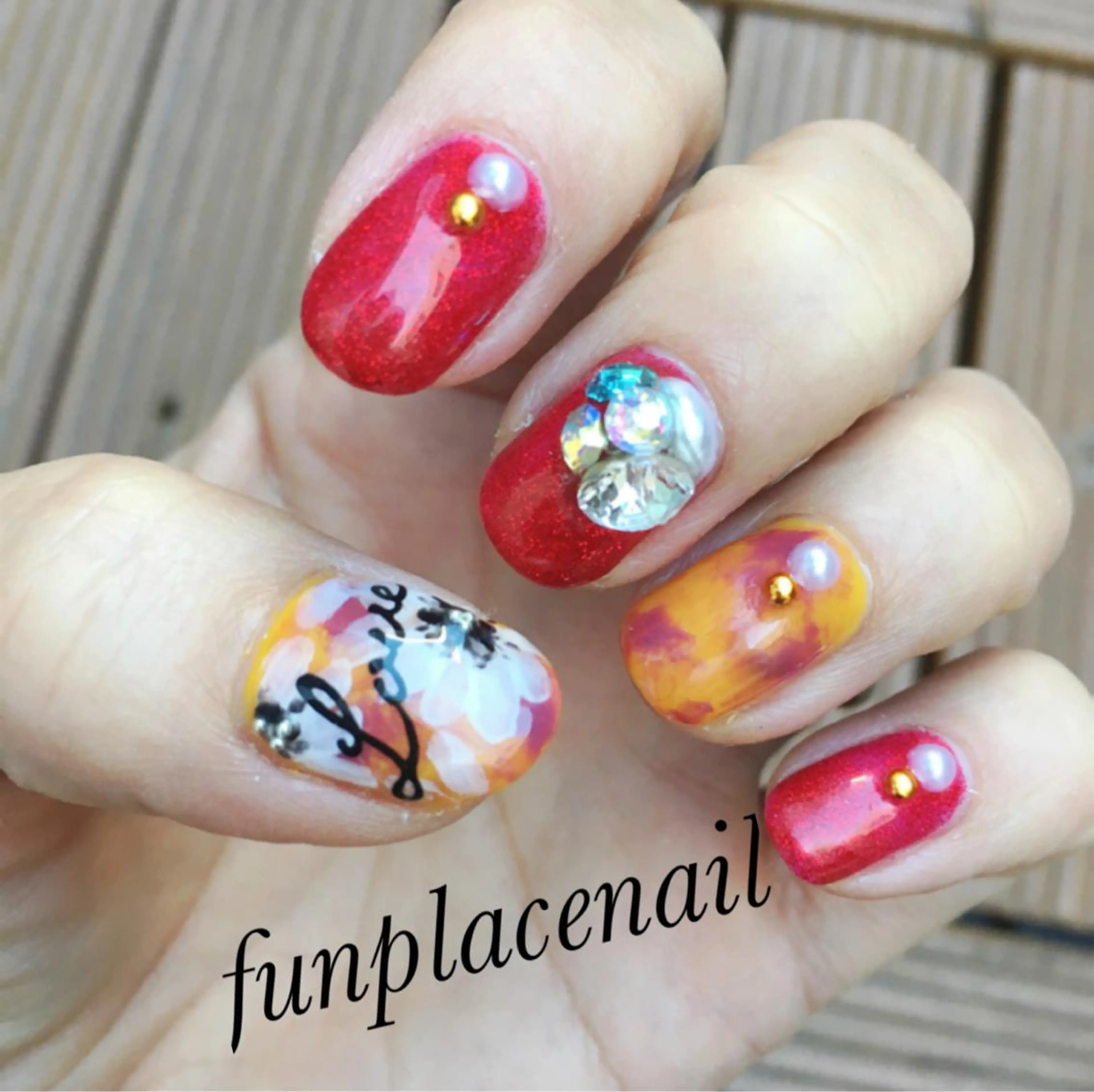 ショート ミディアム セミロング ロング カラー パーマ ヘアアレンジ メンズ キッズ ネイル マツエク・マツパ nail salon＆school felice所属・フェリーチェ瑞江店 新山のネイルデザイン