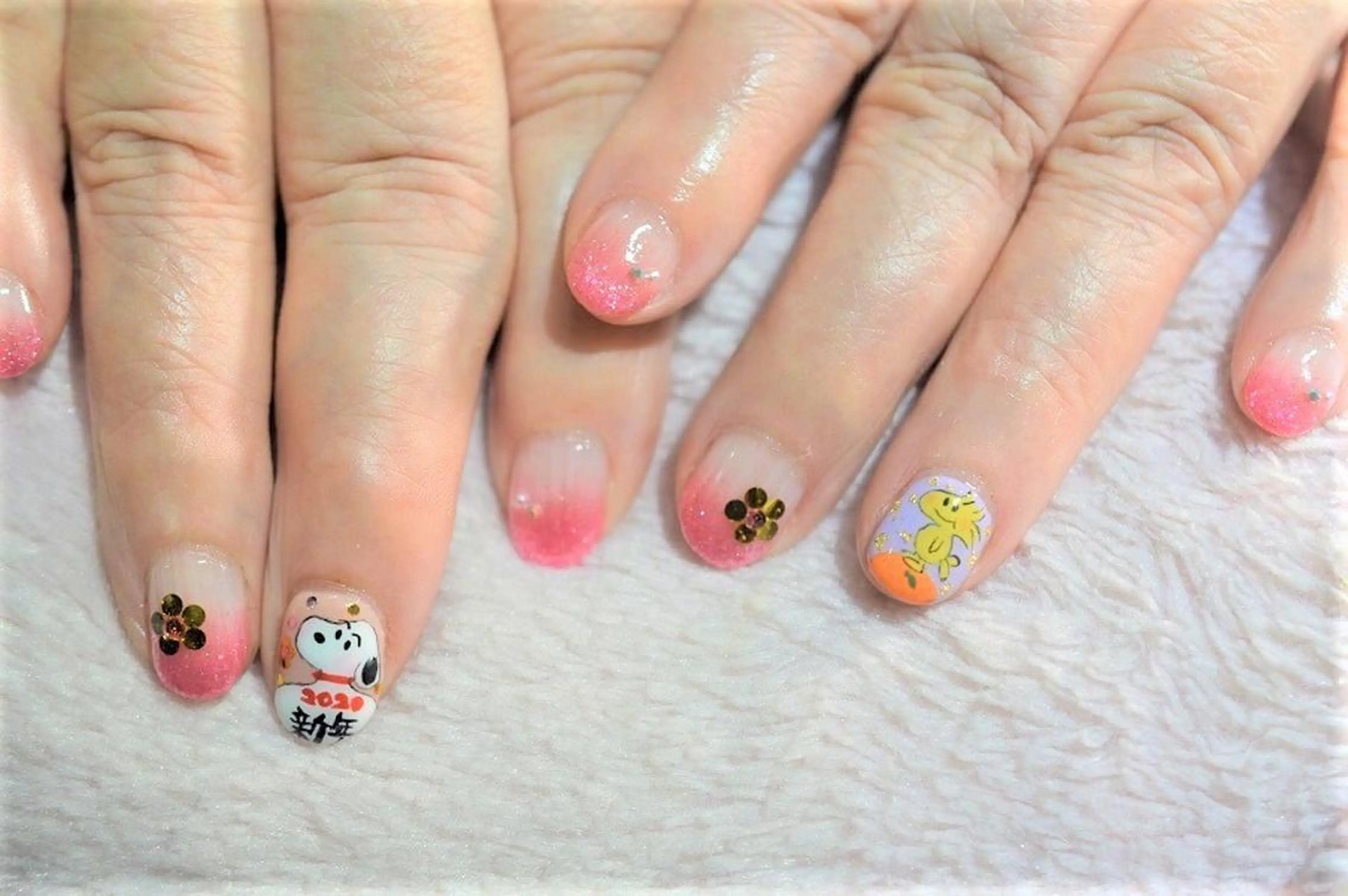 ネイル アートネイル ジェルネイル パラジェル nail Haniel所属・半蔵門サロンハニエル 魅神 ちよのネイルデザイン