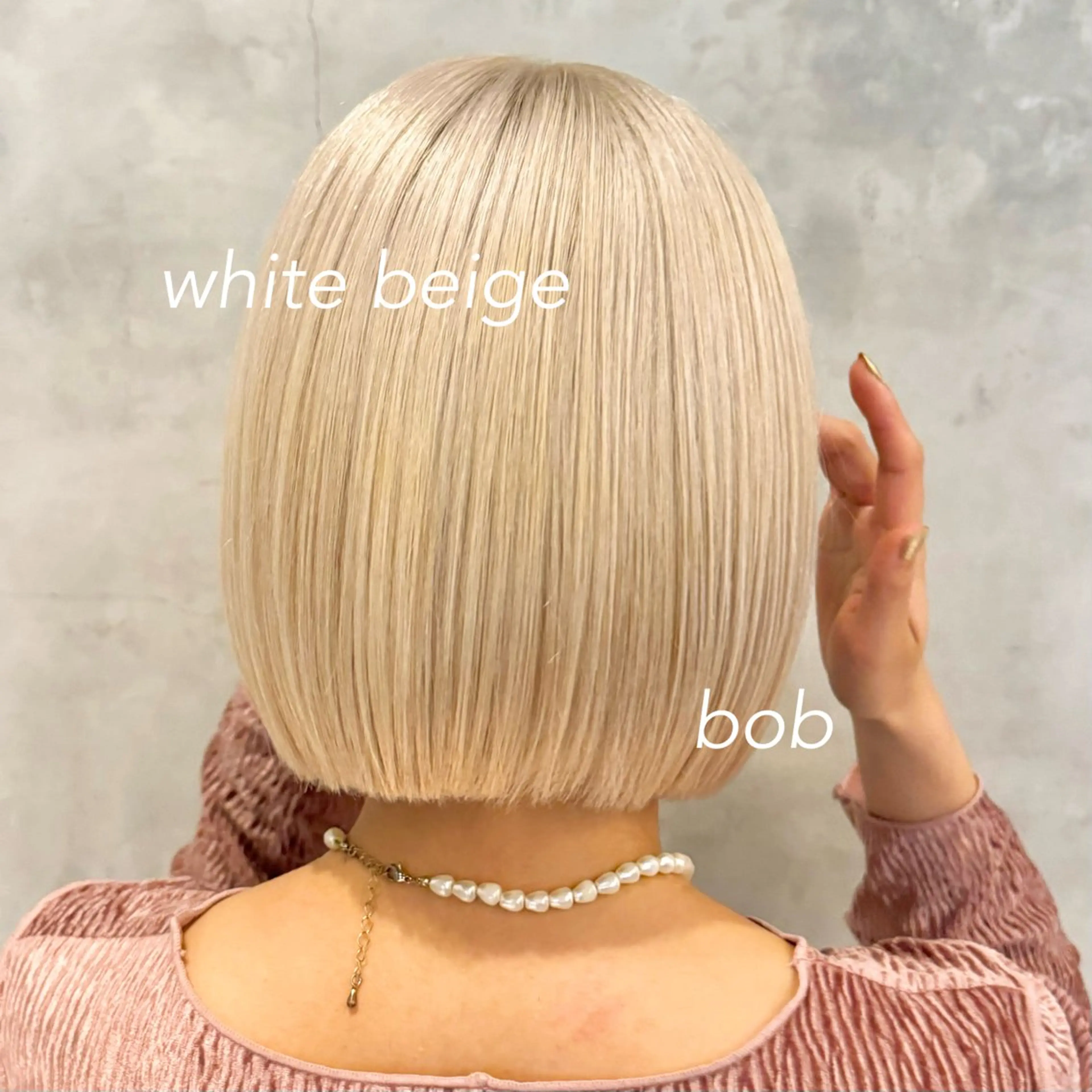 ミディアム カラー ヘアアレンジ ブリーチ ダブルカラー ブリーチなしカラー ボブ 暖色ダブルカラーボブ レイヤー🌈AINAのヘアスタイル