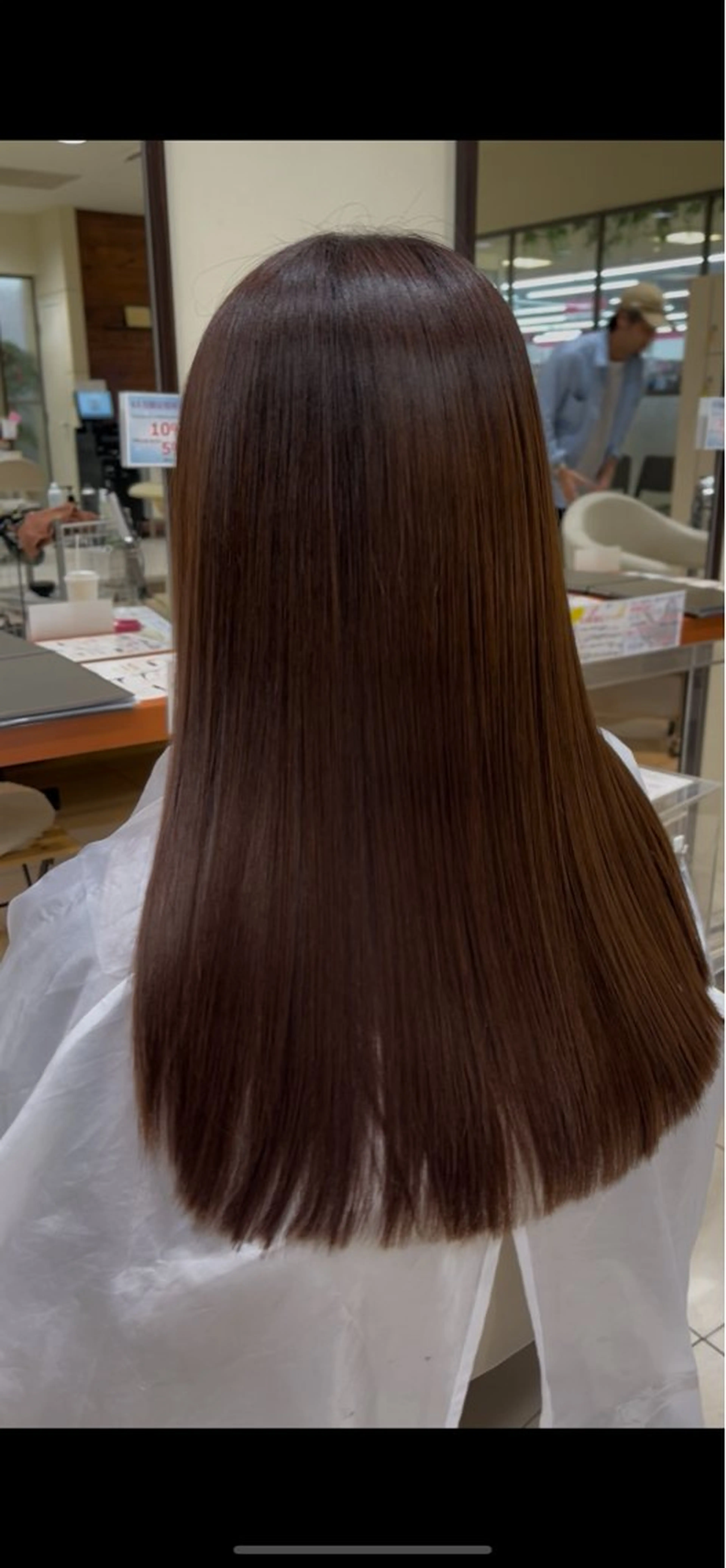 ロング カット 縮毛矯正 カネヒラ リョウスケのヘアスタイル