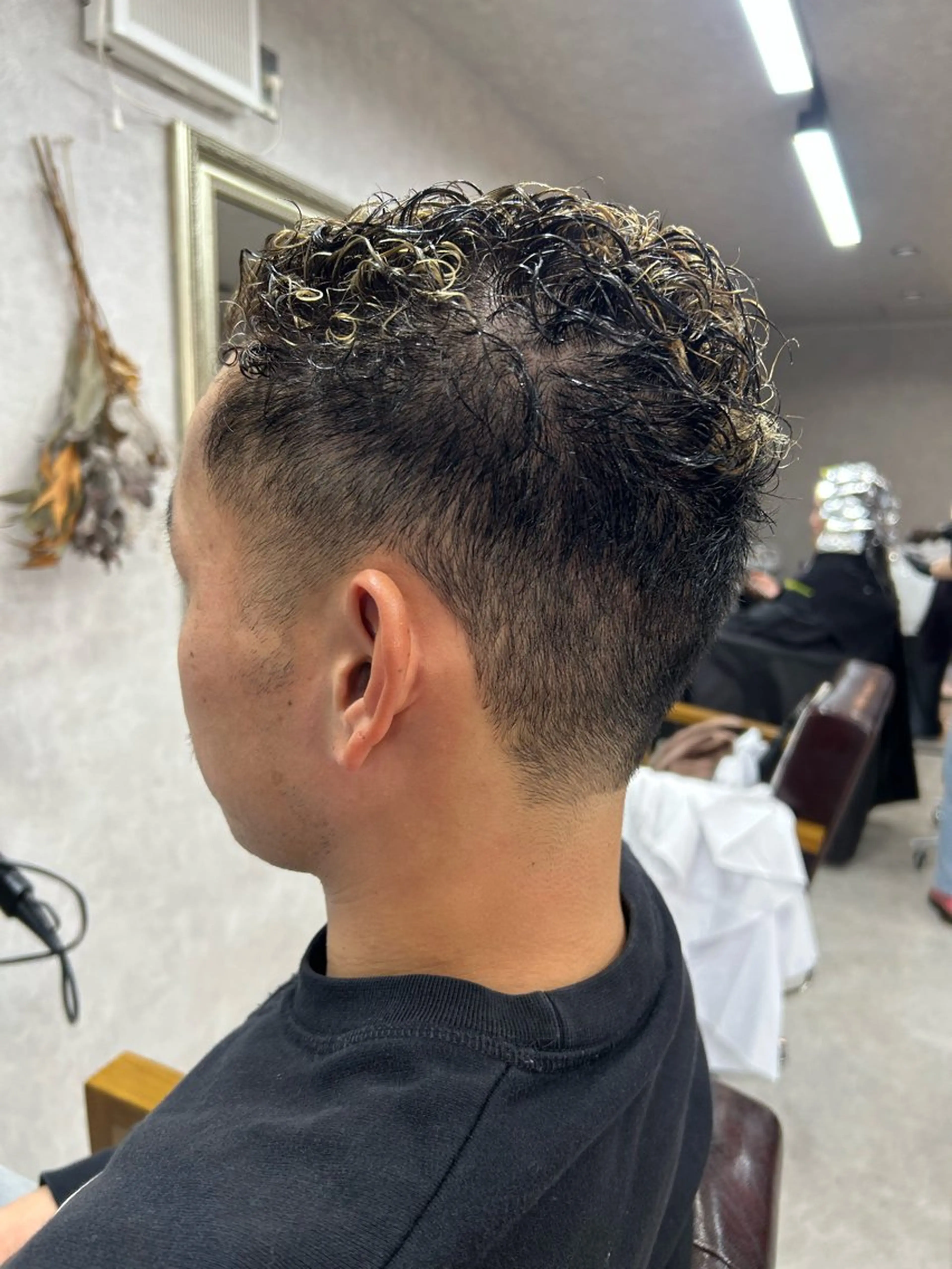 カラー パーマ メンズ Lien 深井店のヘアスタイル