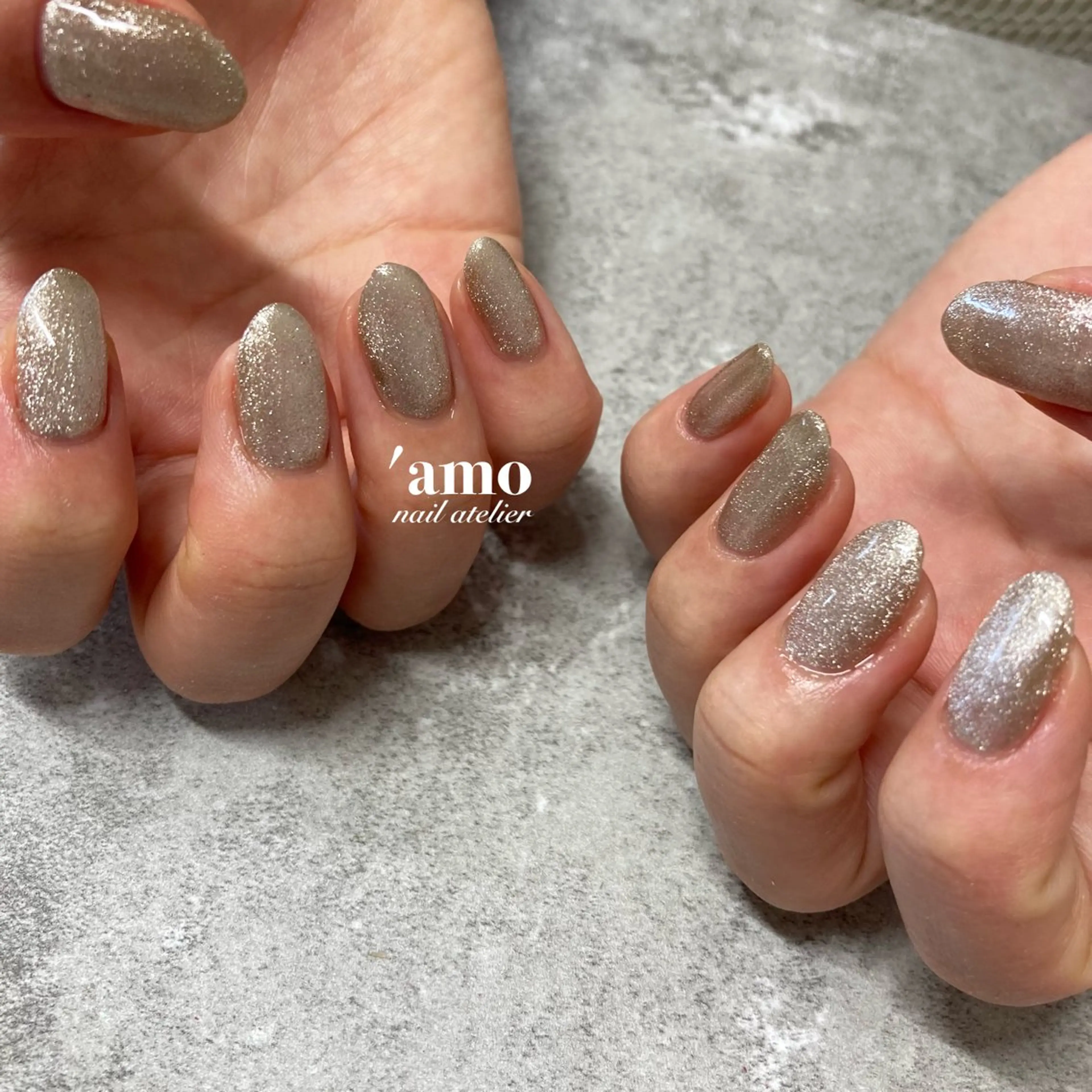 ネイル フットネイル ジェルネイル ニュアンスネイル ワンカラーネイル パラジェル ハンドネイル 'amo nail atelierのネイルデザイン