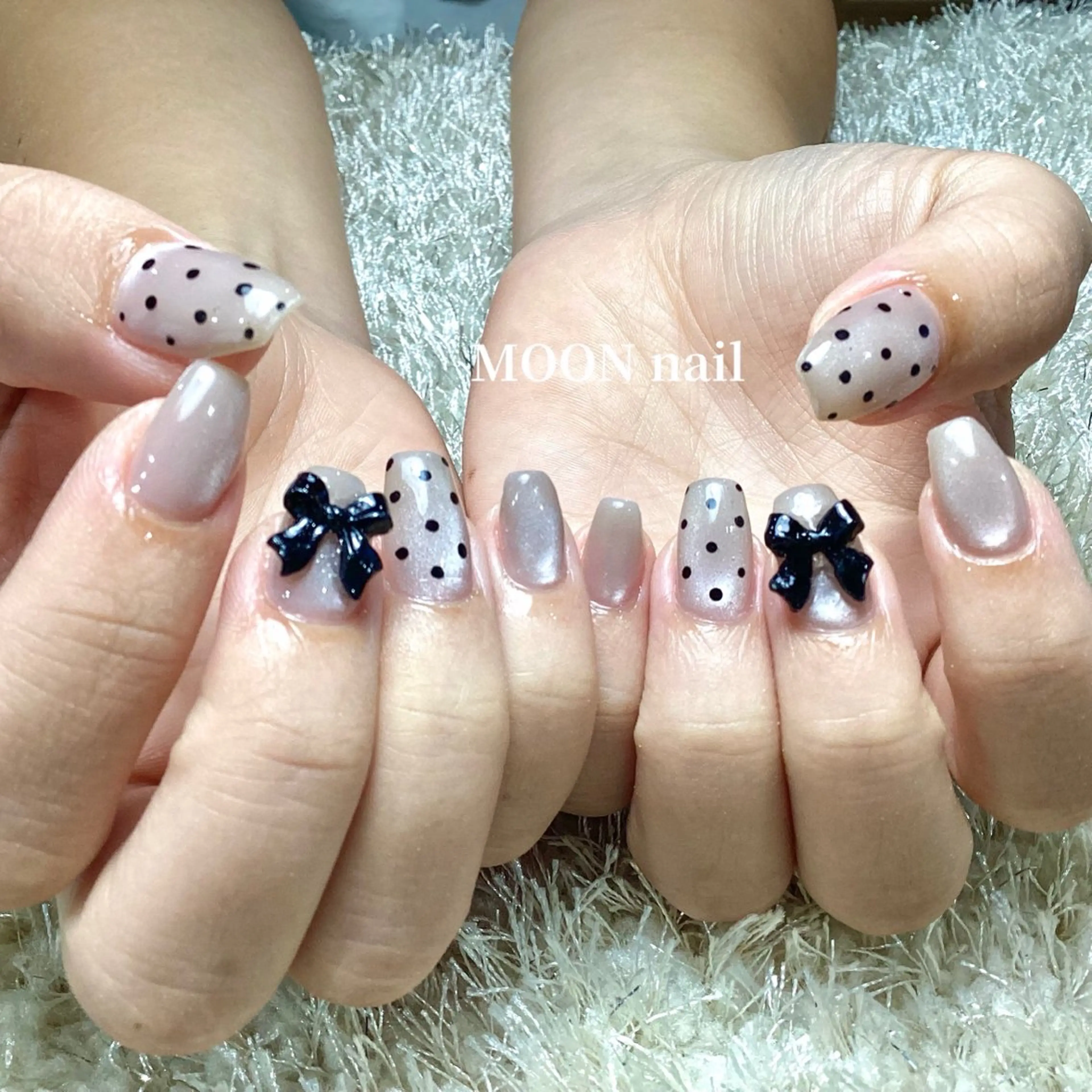ネイル アートネイル マグネットネイル ハンドネイル 浦添 MOON  nailのネイルデザイン