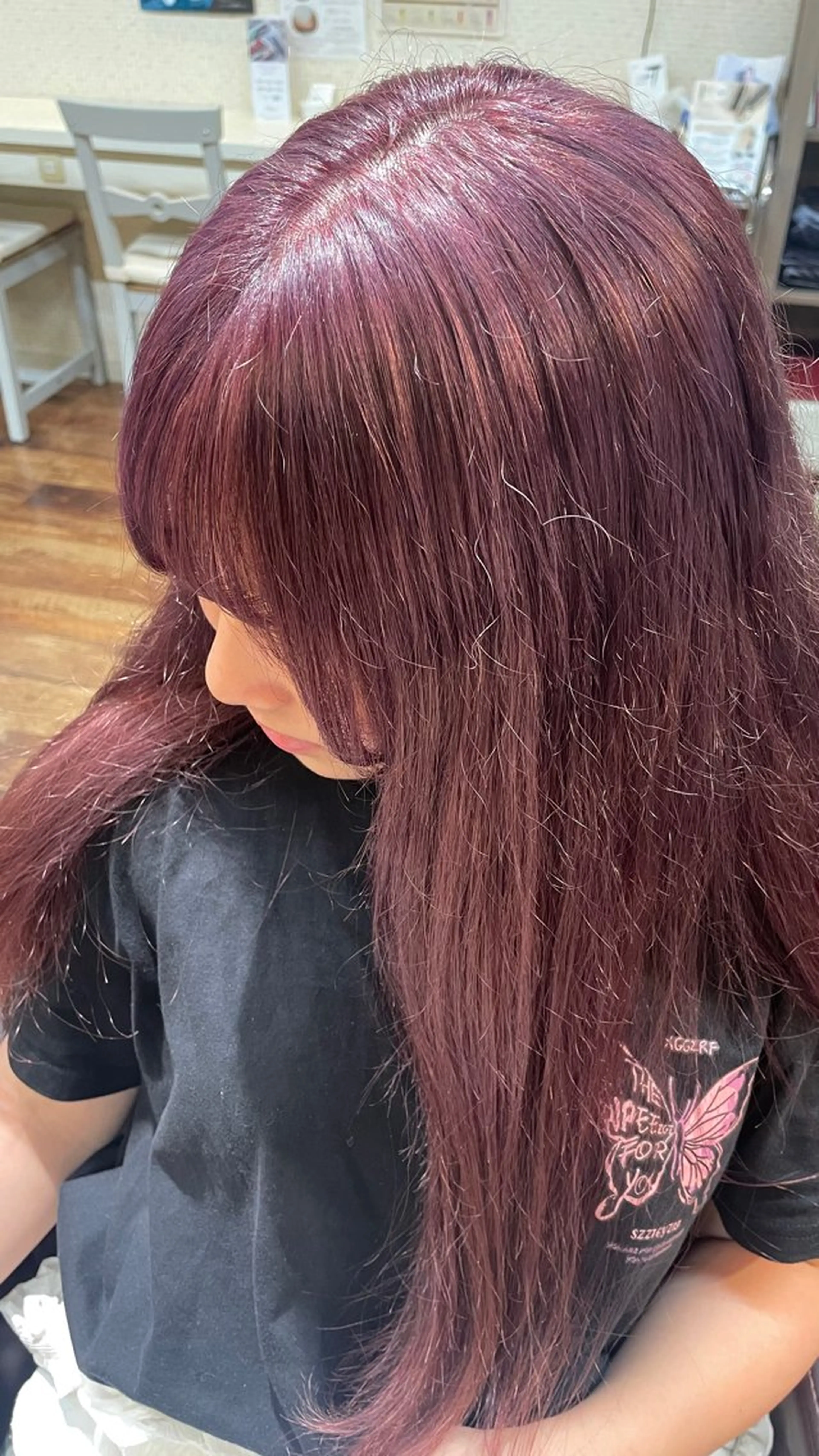 カラー ベージュカラー ダブルカラー ピンクカラー ピンクベージュ ヘアカラー 美容室ange 相生店所属・疋田 心優のヘアスタイル