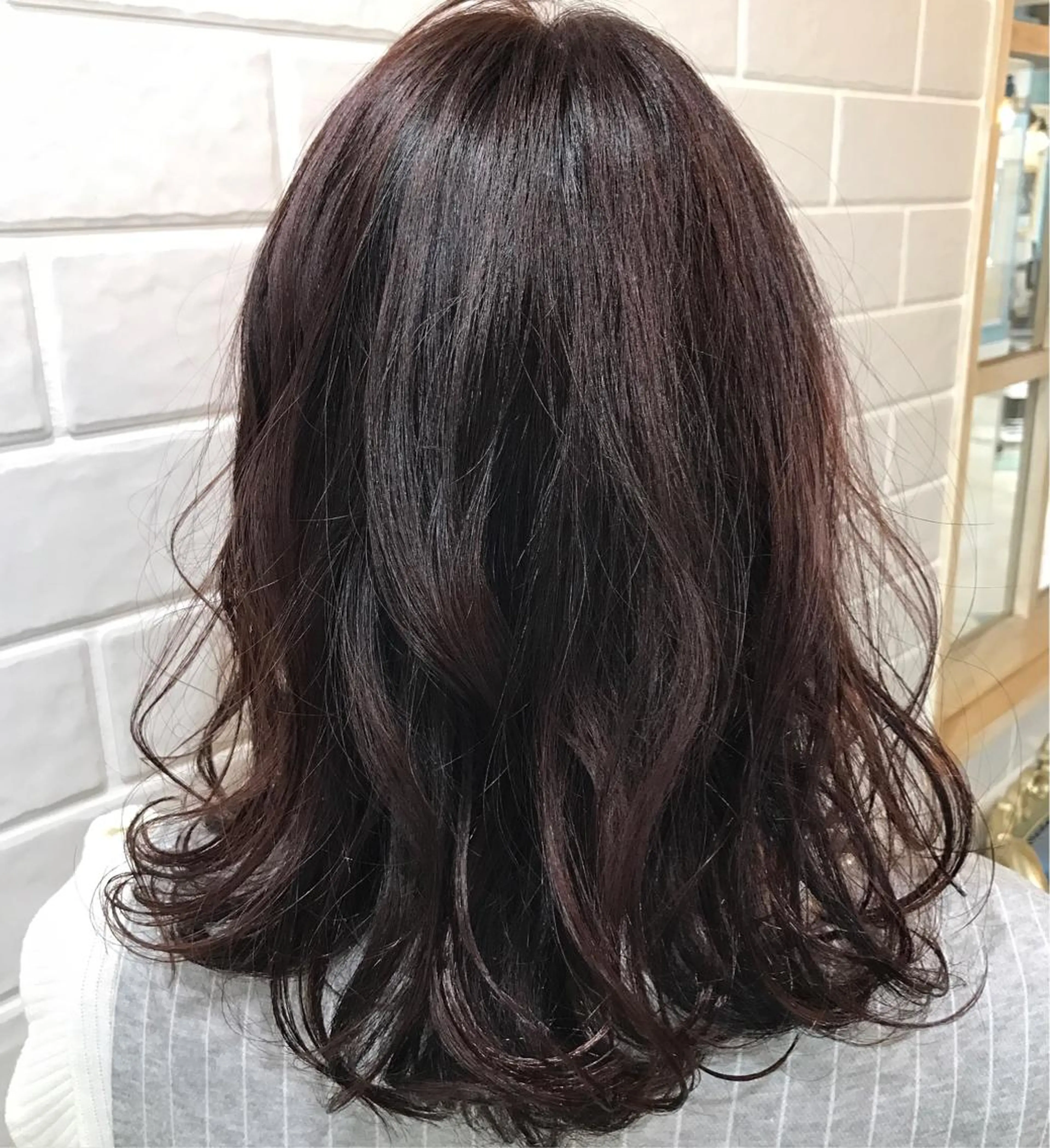 セミロング カラー 河野 圭三のヘアスタイル