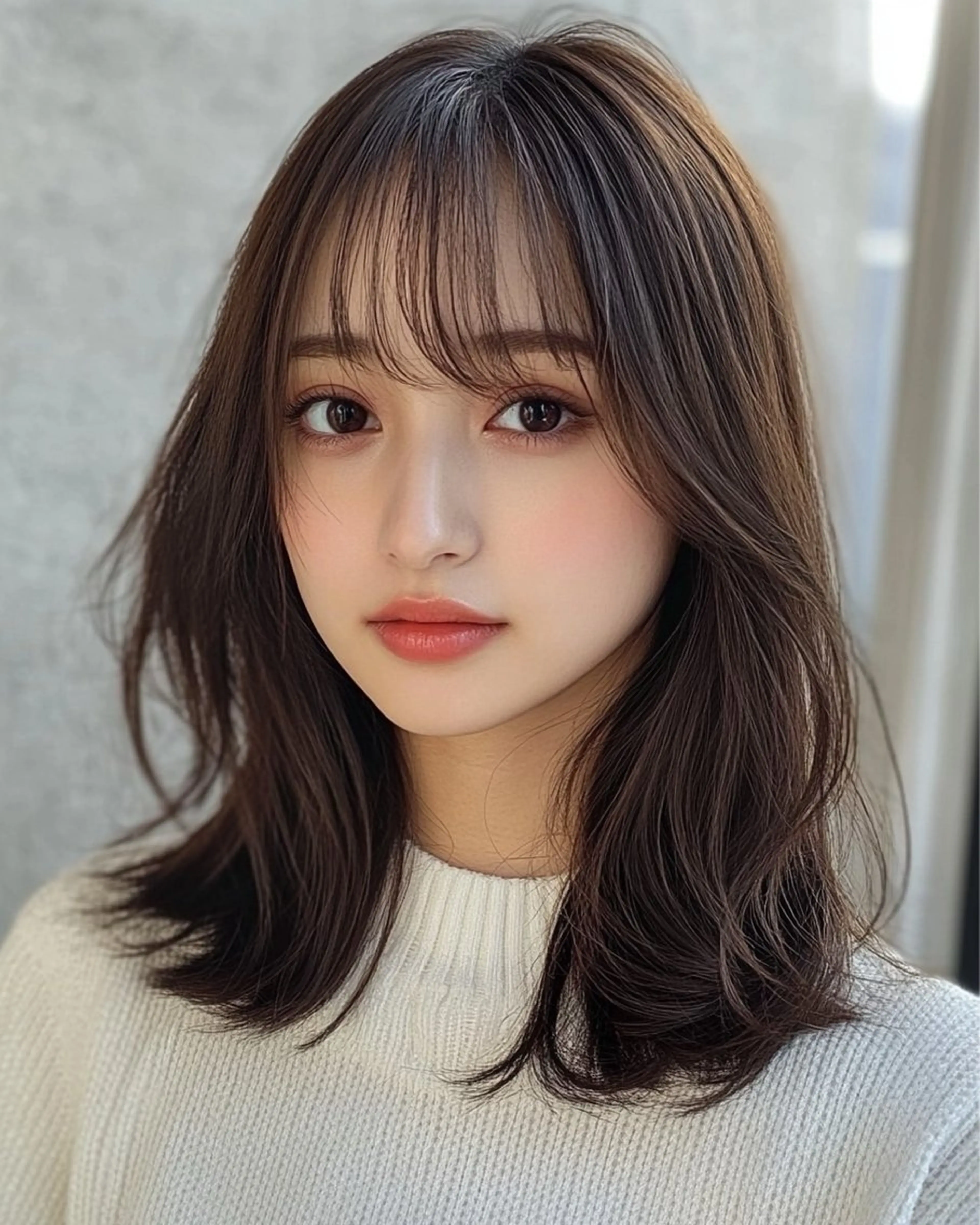 ミディアム カット ヘアカラー トリートメント 銀座/レイヤー 🌷nonoka🌷のマツエク・マツパデザイン