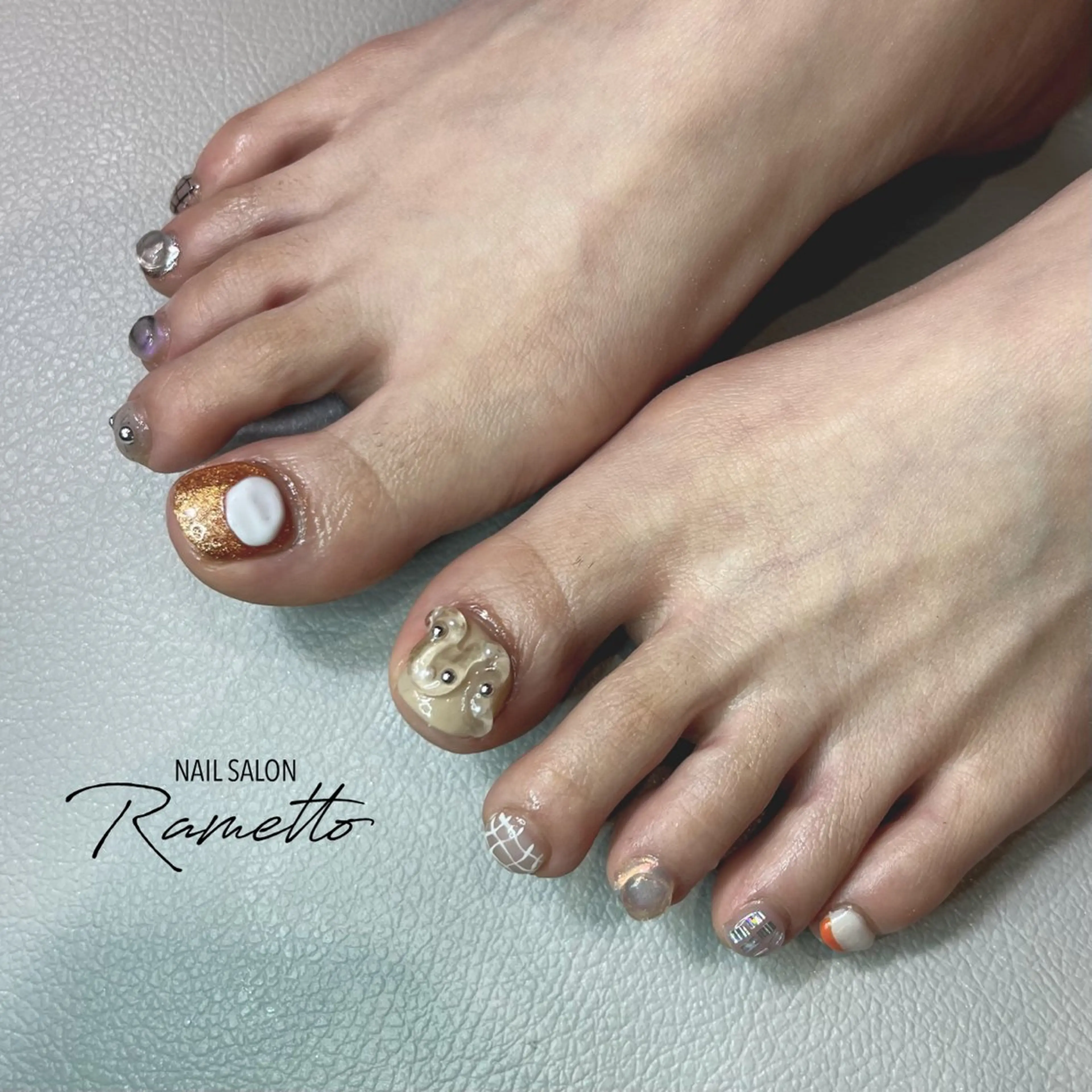 ネイル フットネイル NAILSALON Ramettoのネイルデザイン