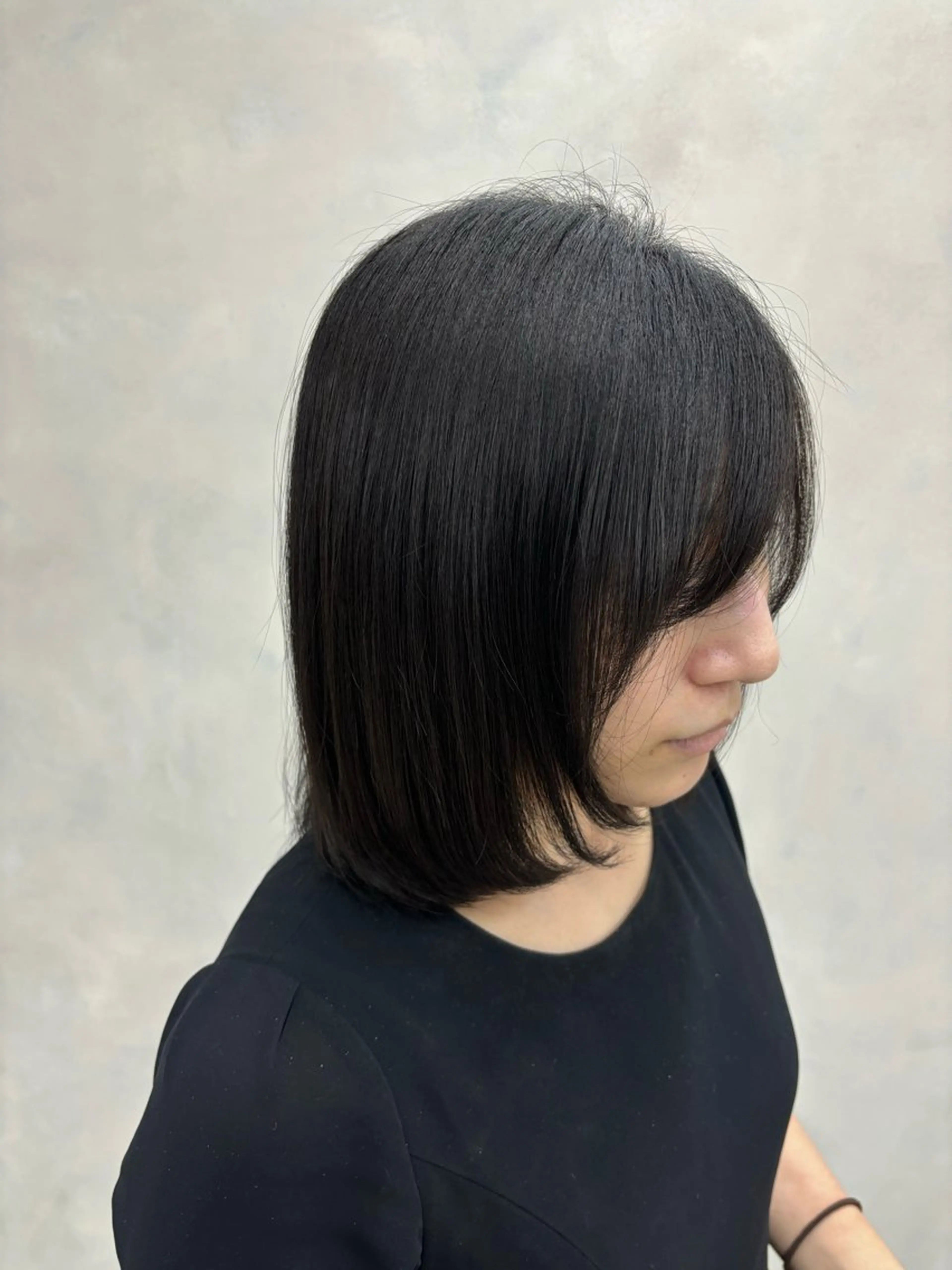 ミディアム lleno所属・Honami ⋆☽ 縮毛矯正モデル募集中のヘアスタイル