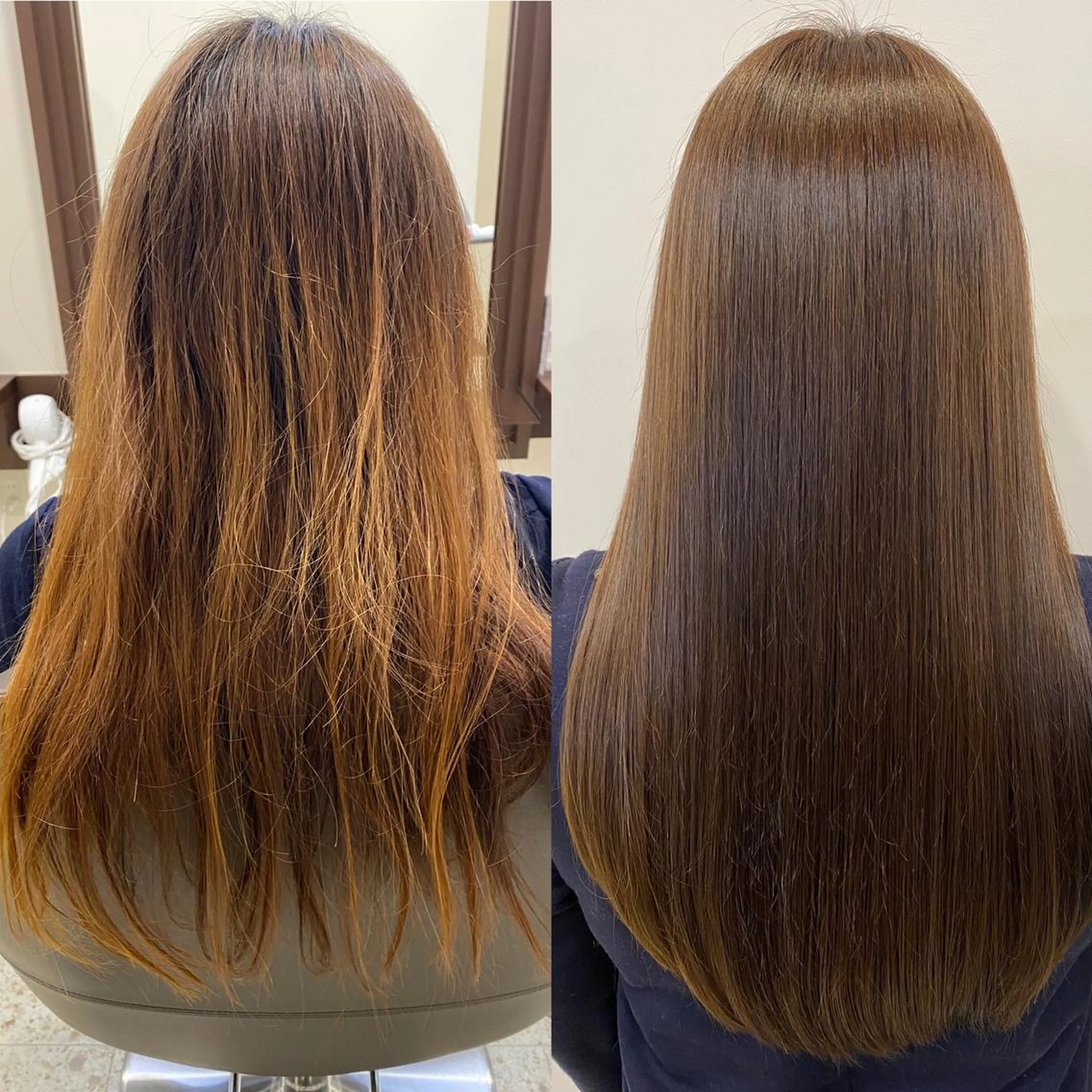 ロング カラー アクアカラー 髪質改善 ロング トリートメント 藤原 克宏のヘアスタイル