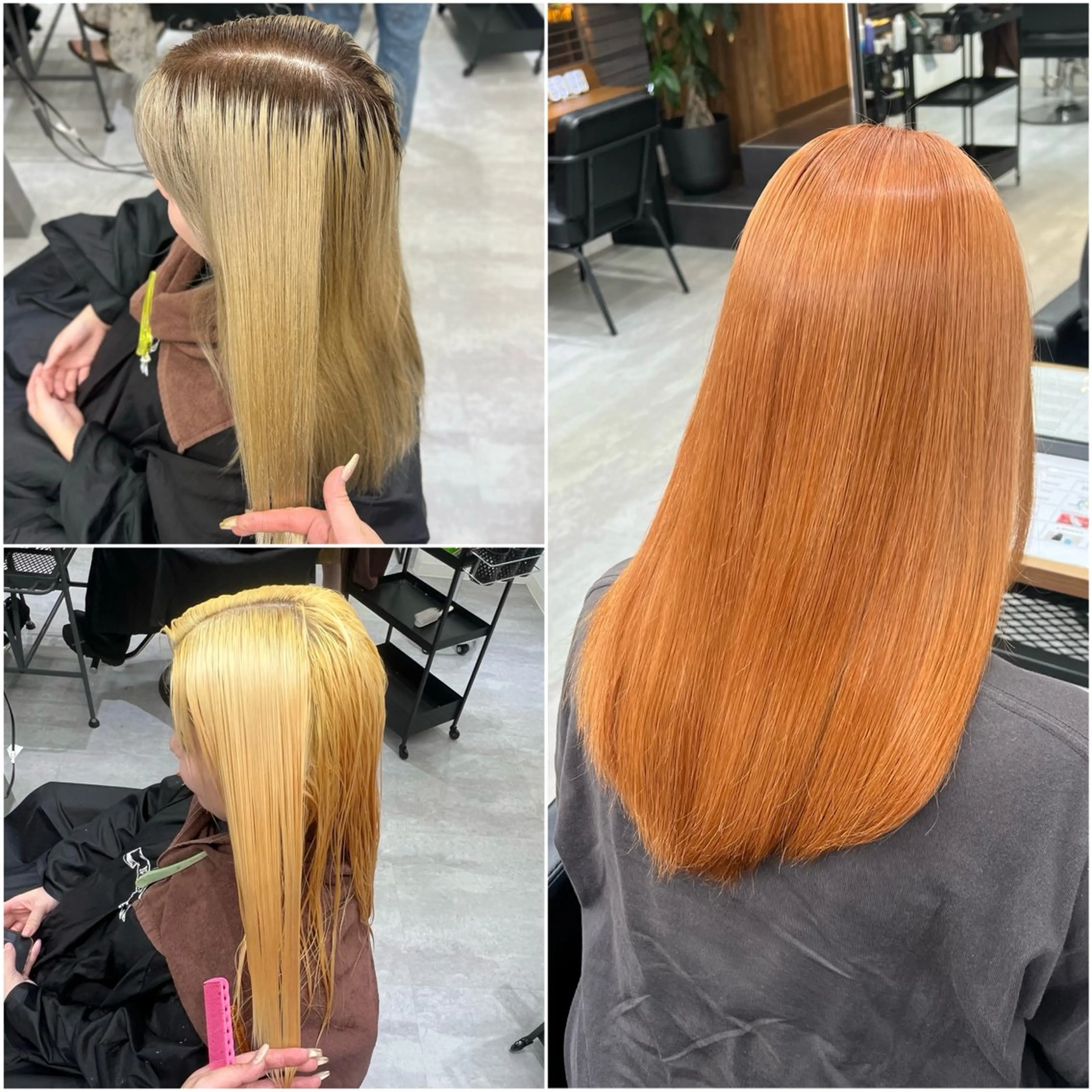 ロング カラー シールエクステ ブリーチ 透明感カラー デザインカラー ダブルカラー カットモデル募集 八王子/kyocoのヘアスタイル