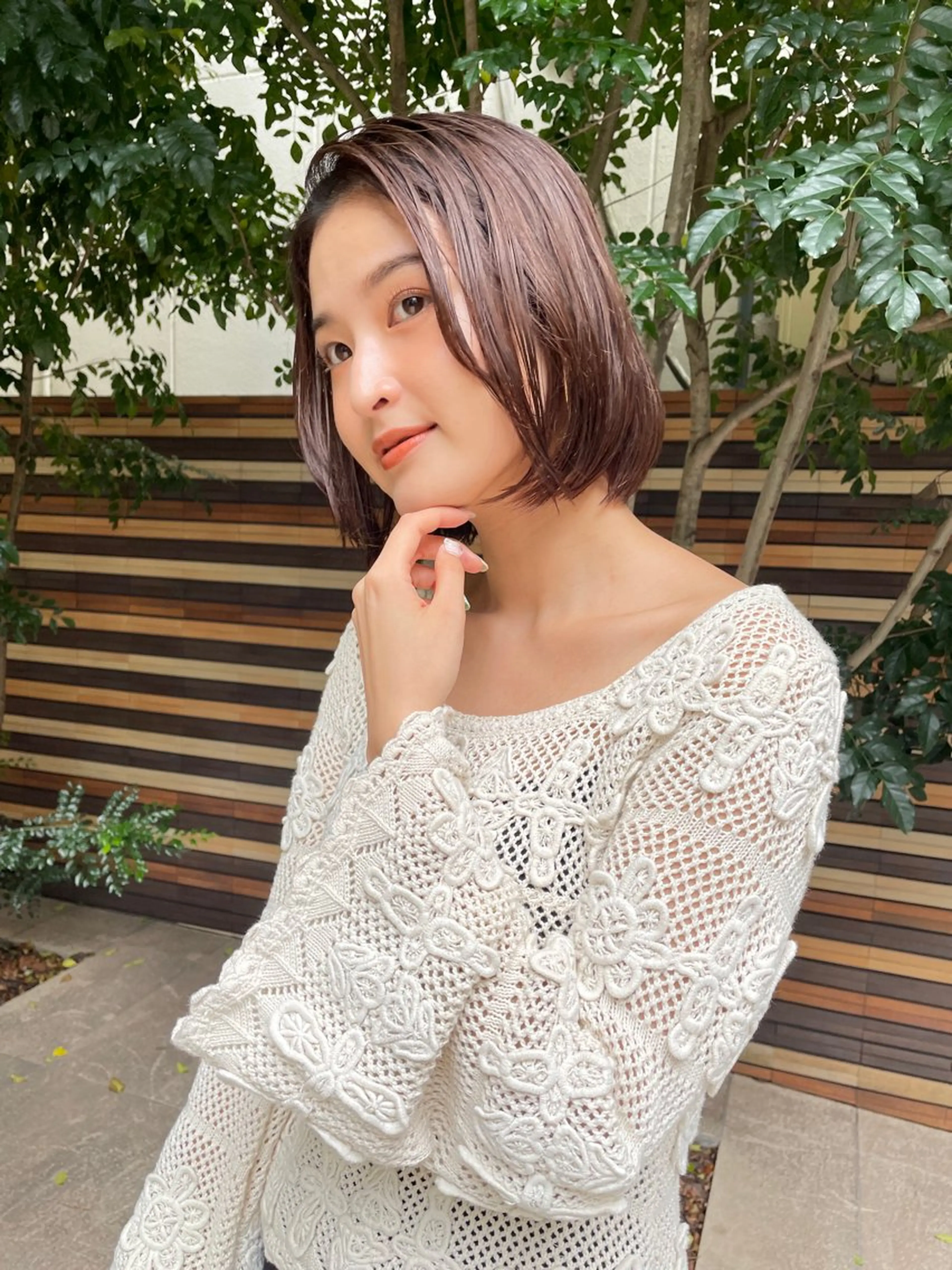 ショート カラー ヘアカラー トリートメント レディースカット🎀 NANAHAのヘアスタイル