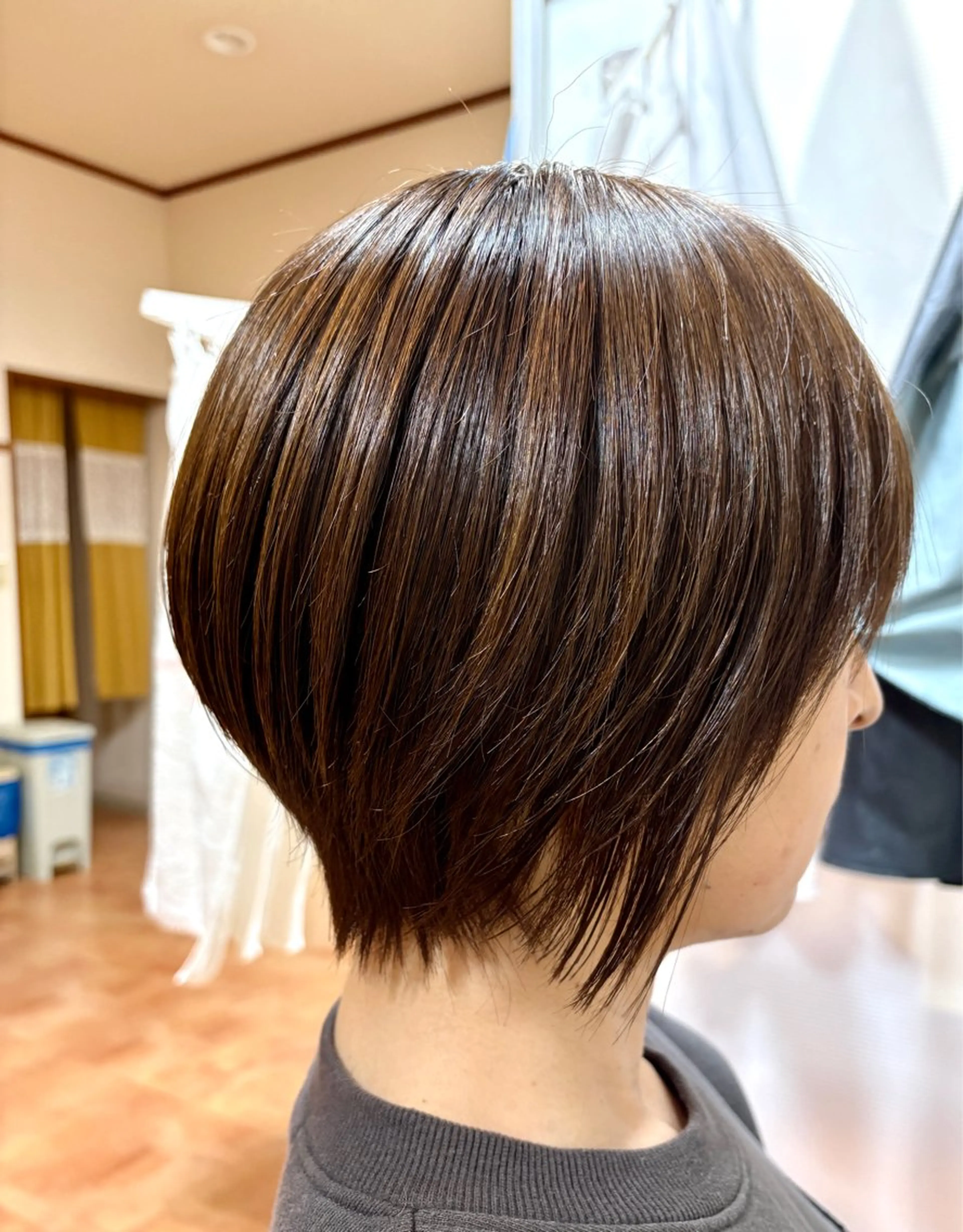 ショート カラー ヘアアレンジ ブリーチ ケアブリーチ ボブ 韓国風ヘア レイヤーカット カット ヘアカラー トリートメント 💝似合わせカット& カラーＵｒｕｎａ💝のヘアスタイル
