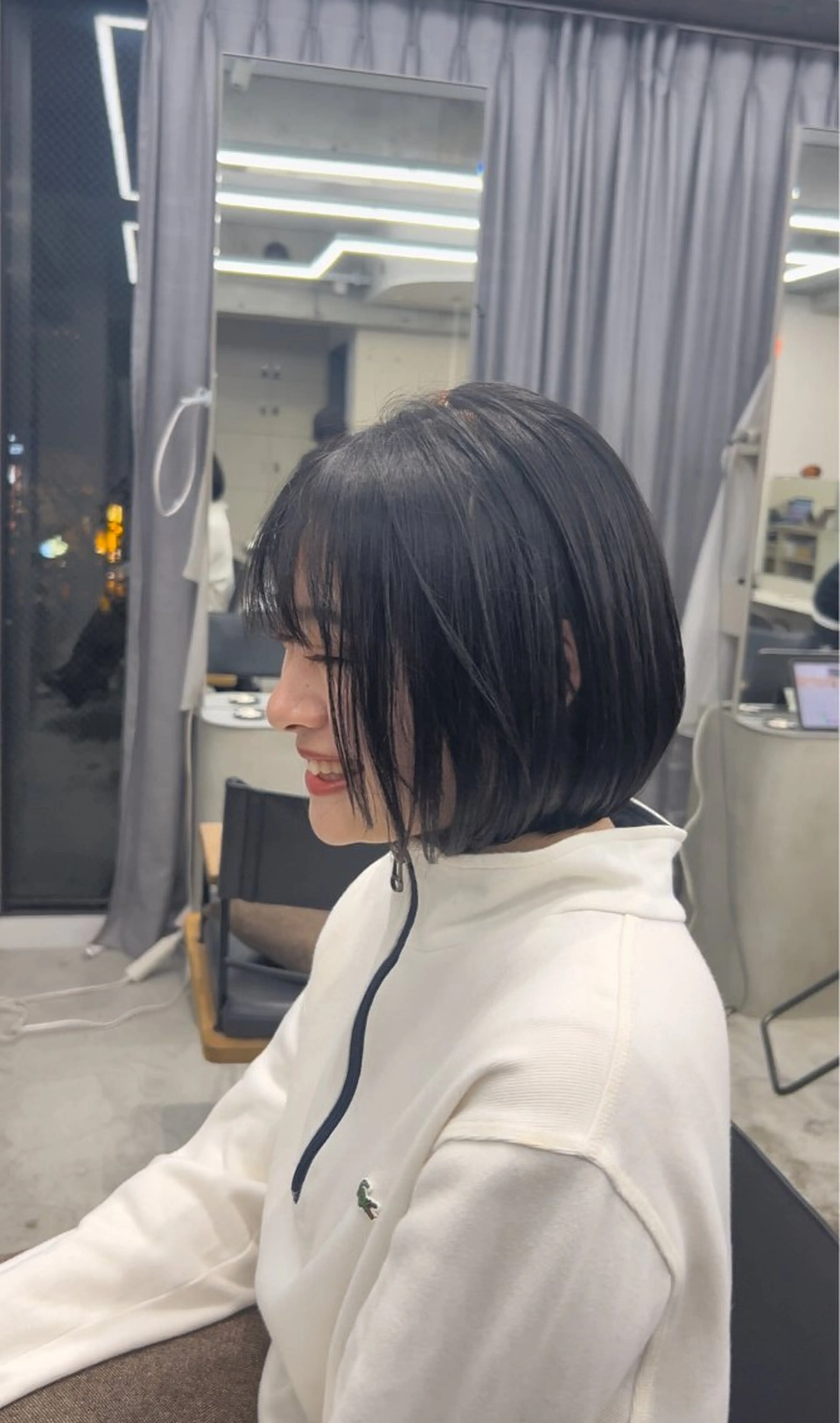 ショート ボブ 似合わせカット ショートヘア ぷつっとボブ/ ニシトモユキのヘアスタイル