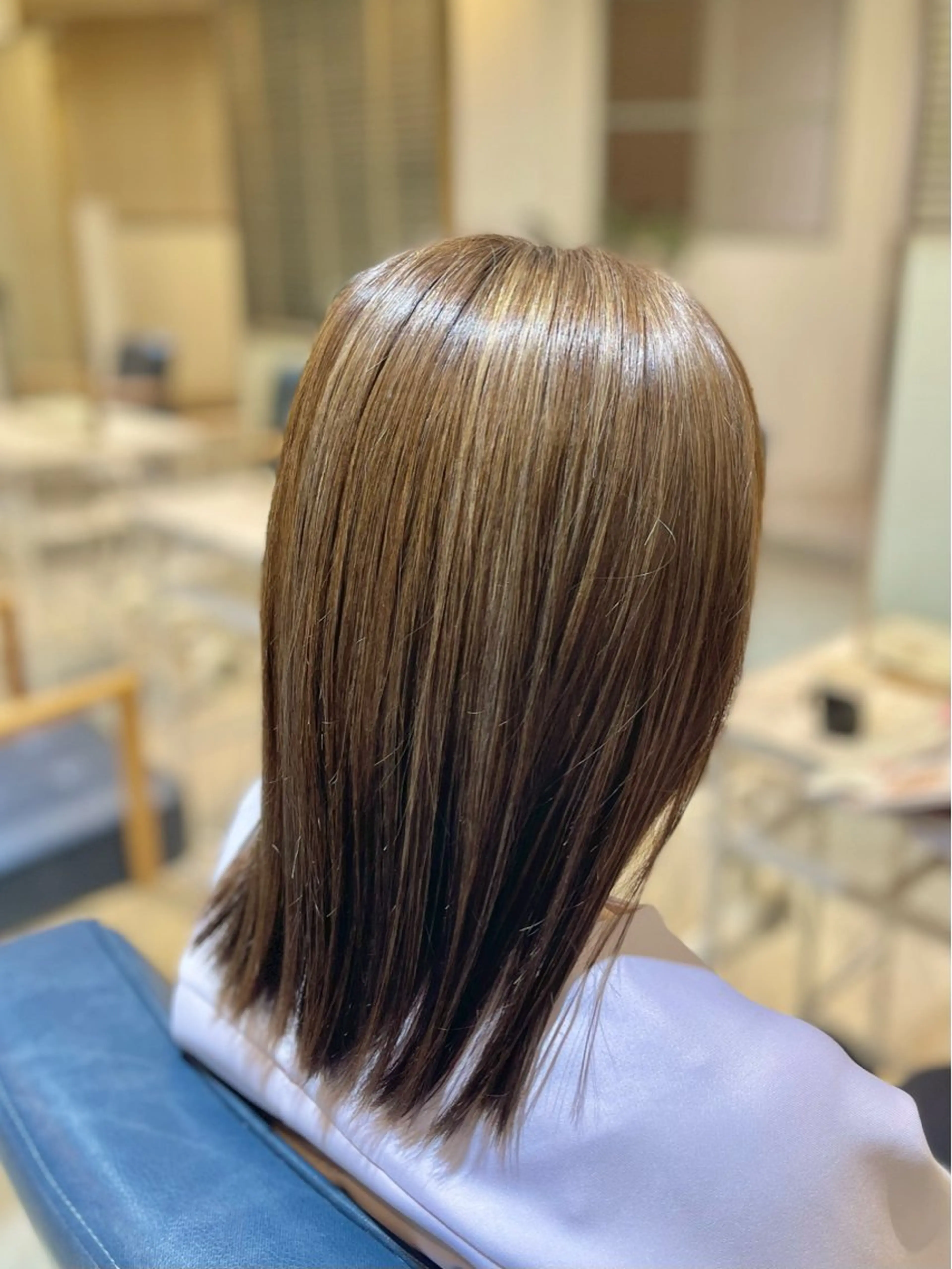 ミディアム カラー GOAT hair SHOKOのヘアスタイル
