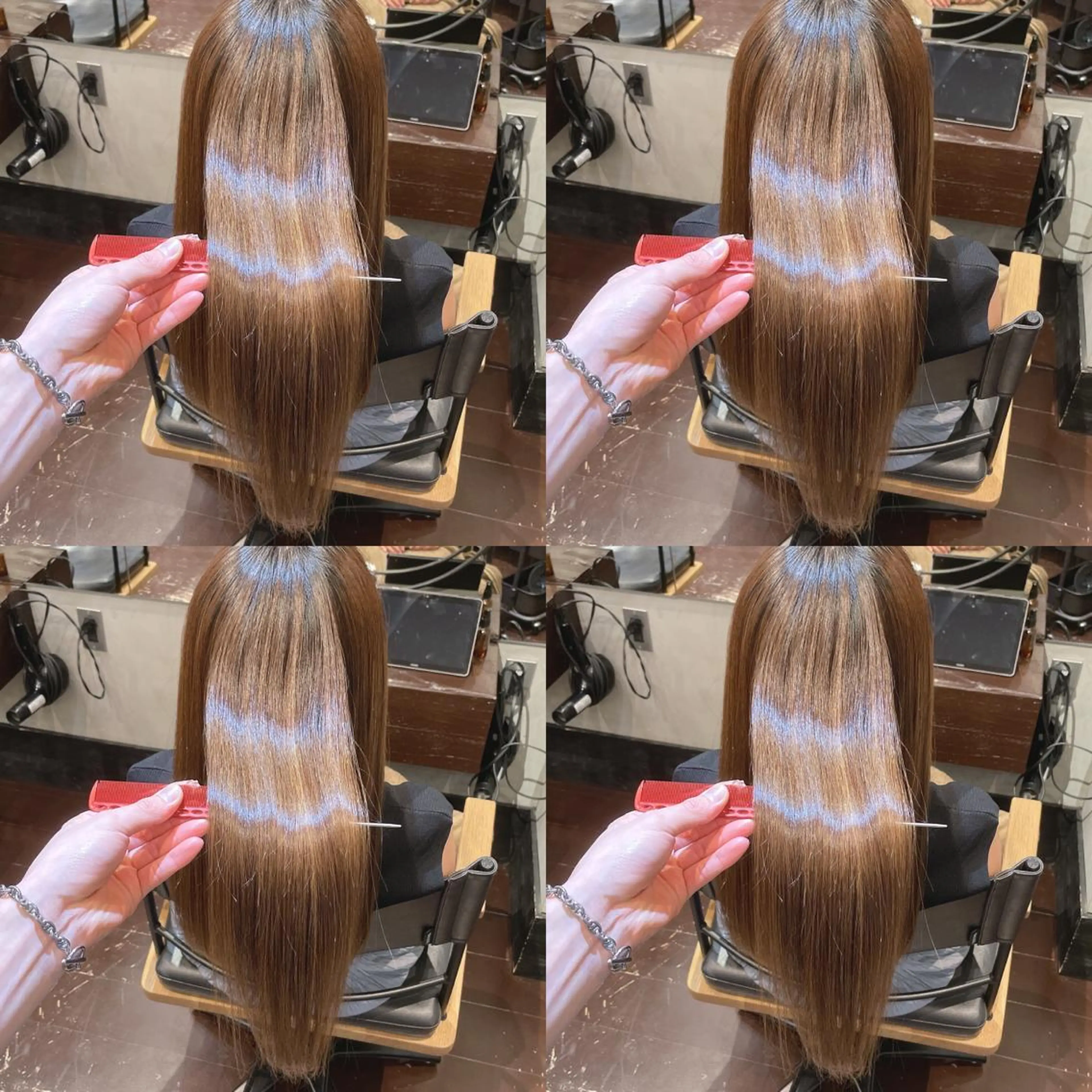 ロング ハイライト 髪質改善 RAF TOKYO所属・10月限定モニター 髪質改善美髪矯正のヘアスタイル