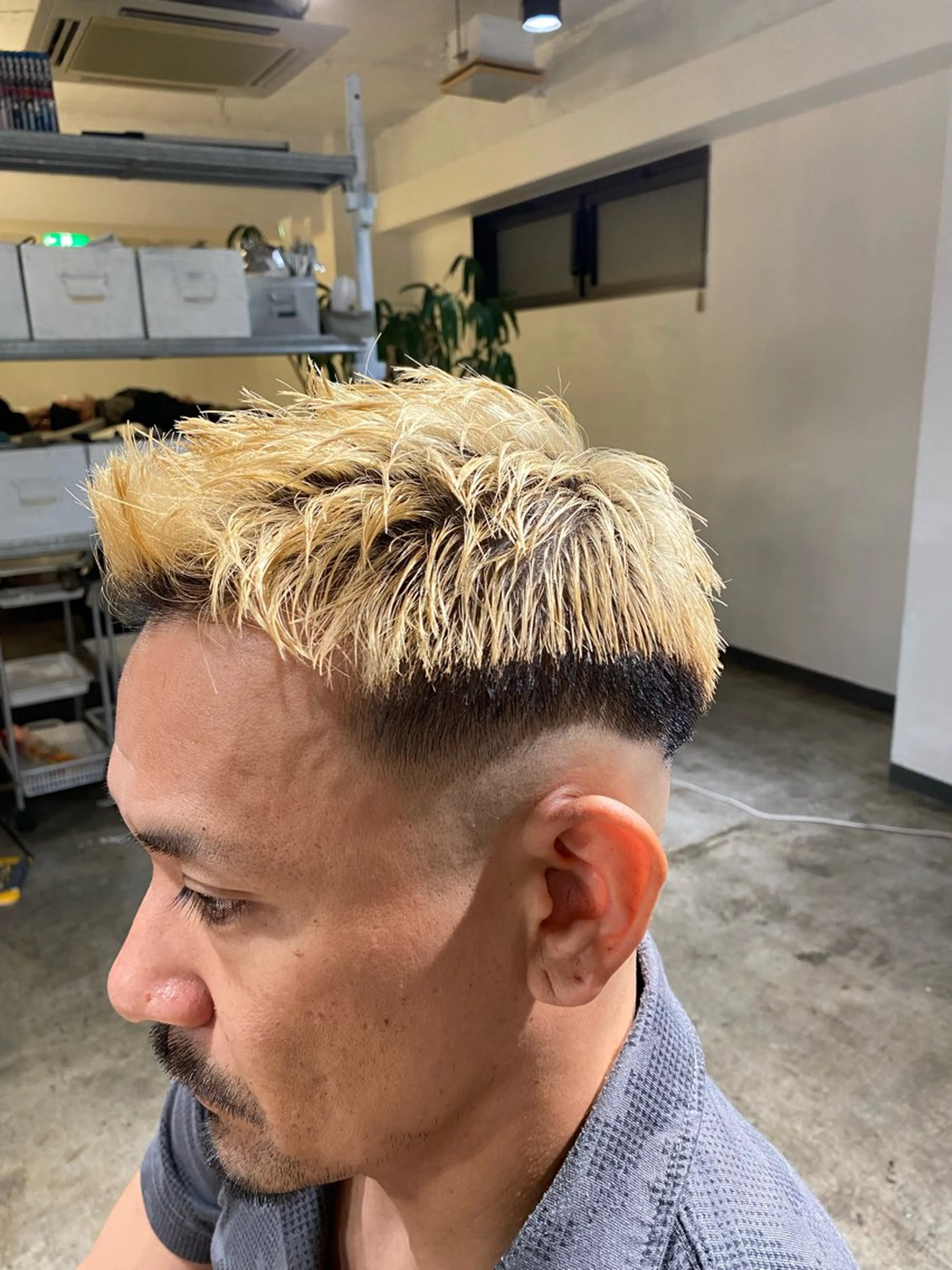 パーマ メンズ フェードカット メンズパーマ 特化/中川拓也のヘアスタイル