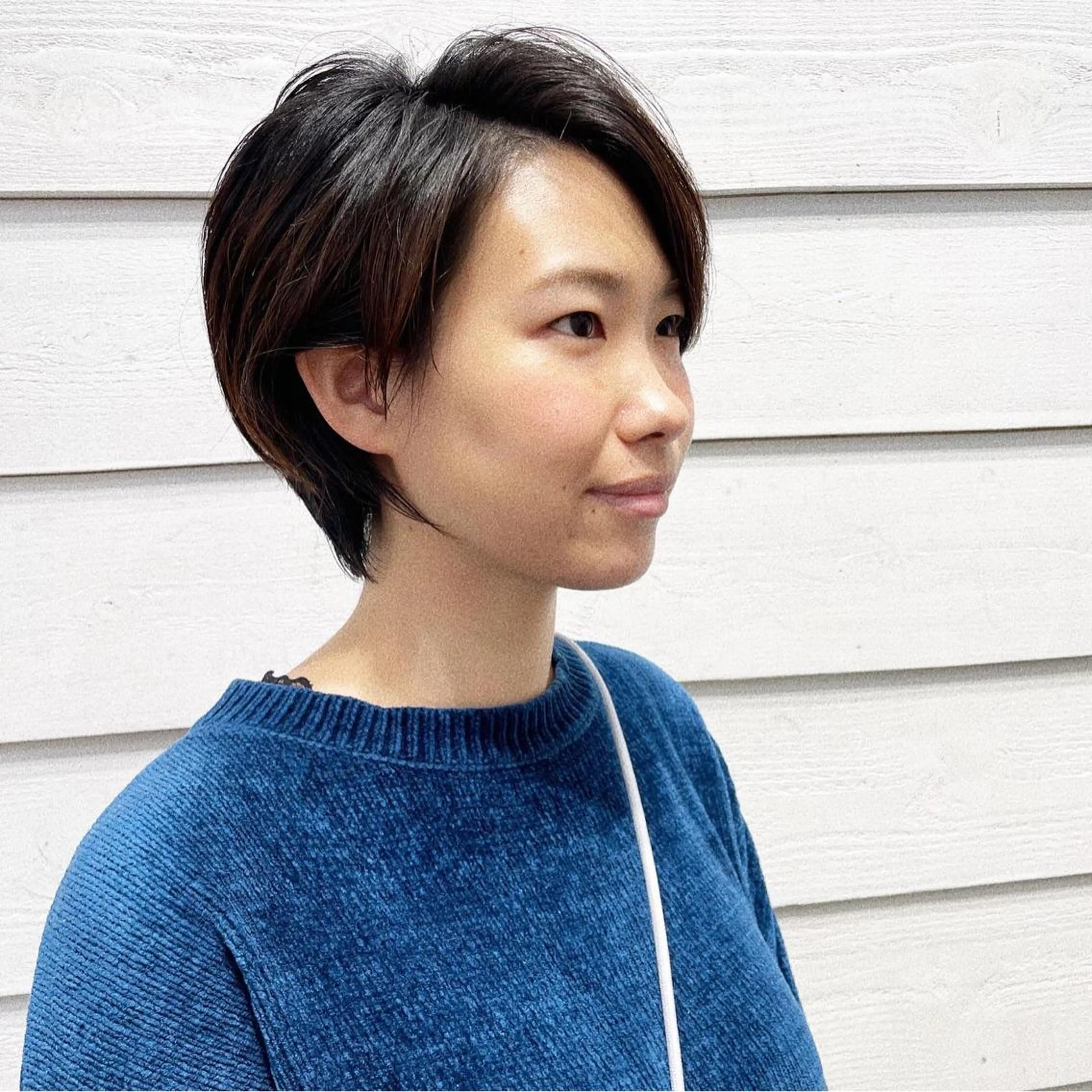 ショート カラー ショートボブ ハンサムショート ブリーチ ブリーチなしカラー ボブ カット ヘアカラー newline銀座所属・銀座ショート/ 大人ショート/金子涼のヘアスタイル
