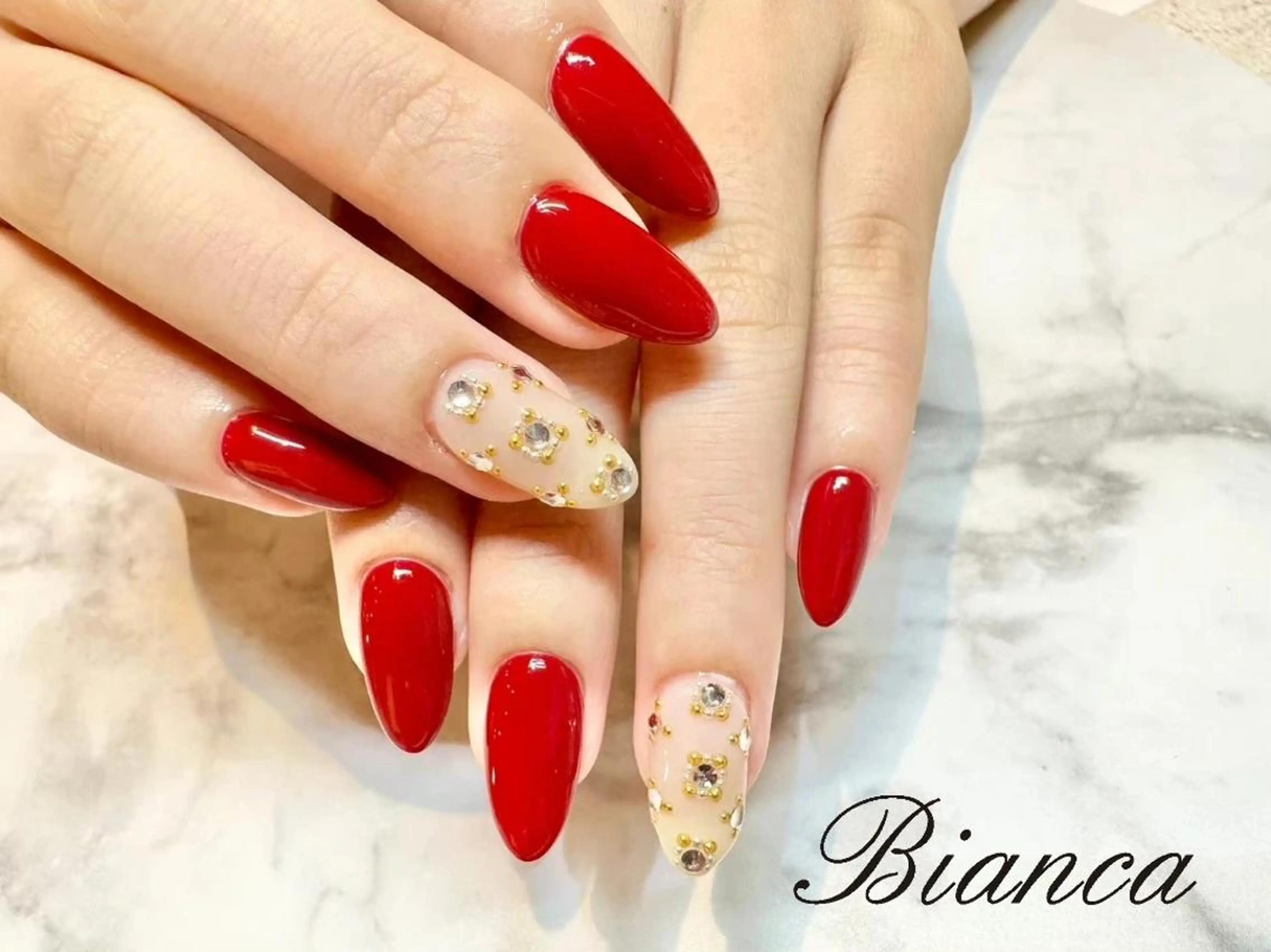 ネイル ハンドネイル Bianca栄店 小林のネイルデザイン