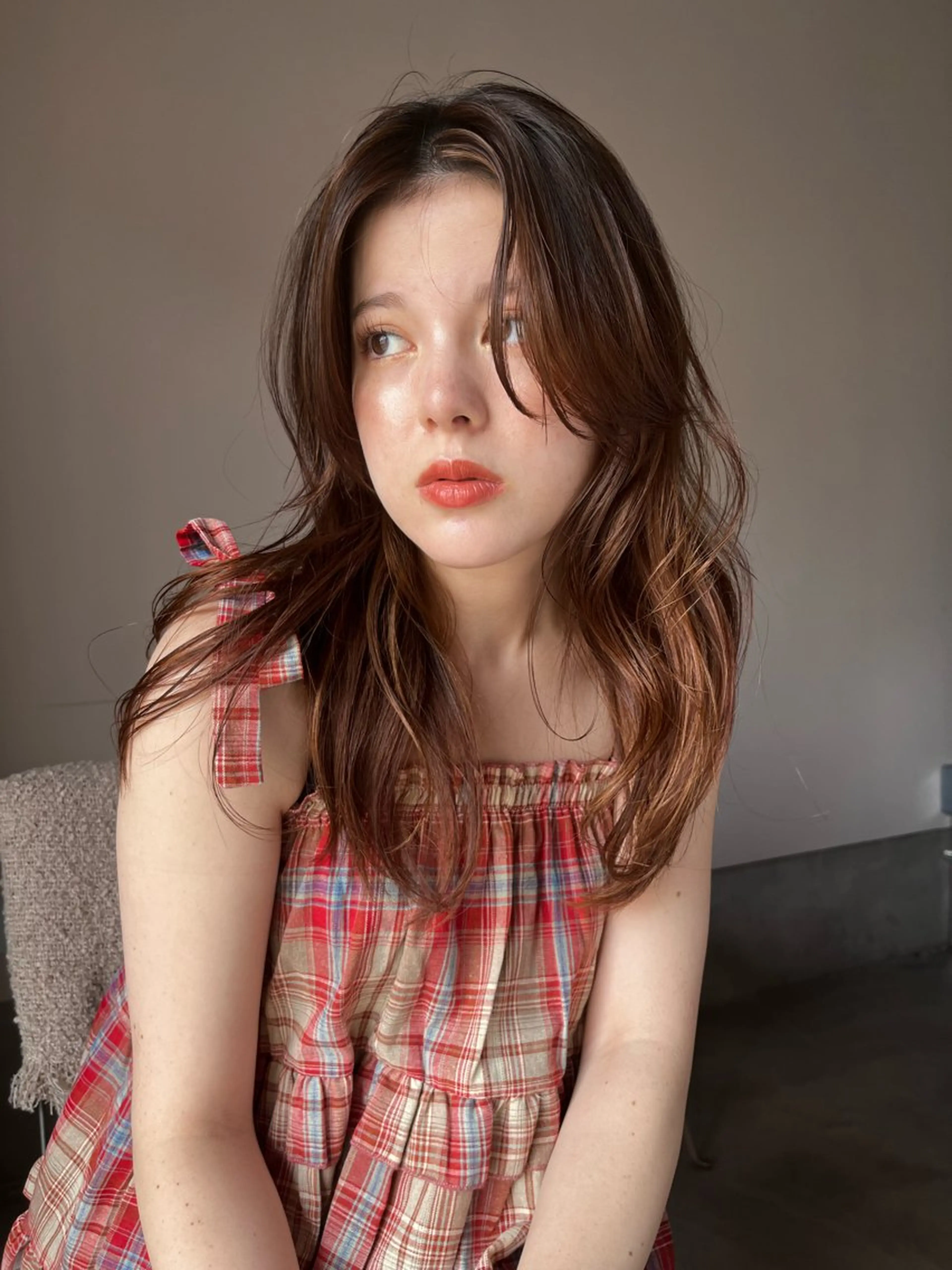 セミロング カラー ベージュカラー 透明感カラー ボブ レイヤーカット MINX The pass所属・透明感ケアカラー/ レイヤー/ryokaのヘアスタイル