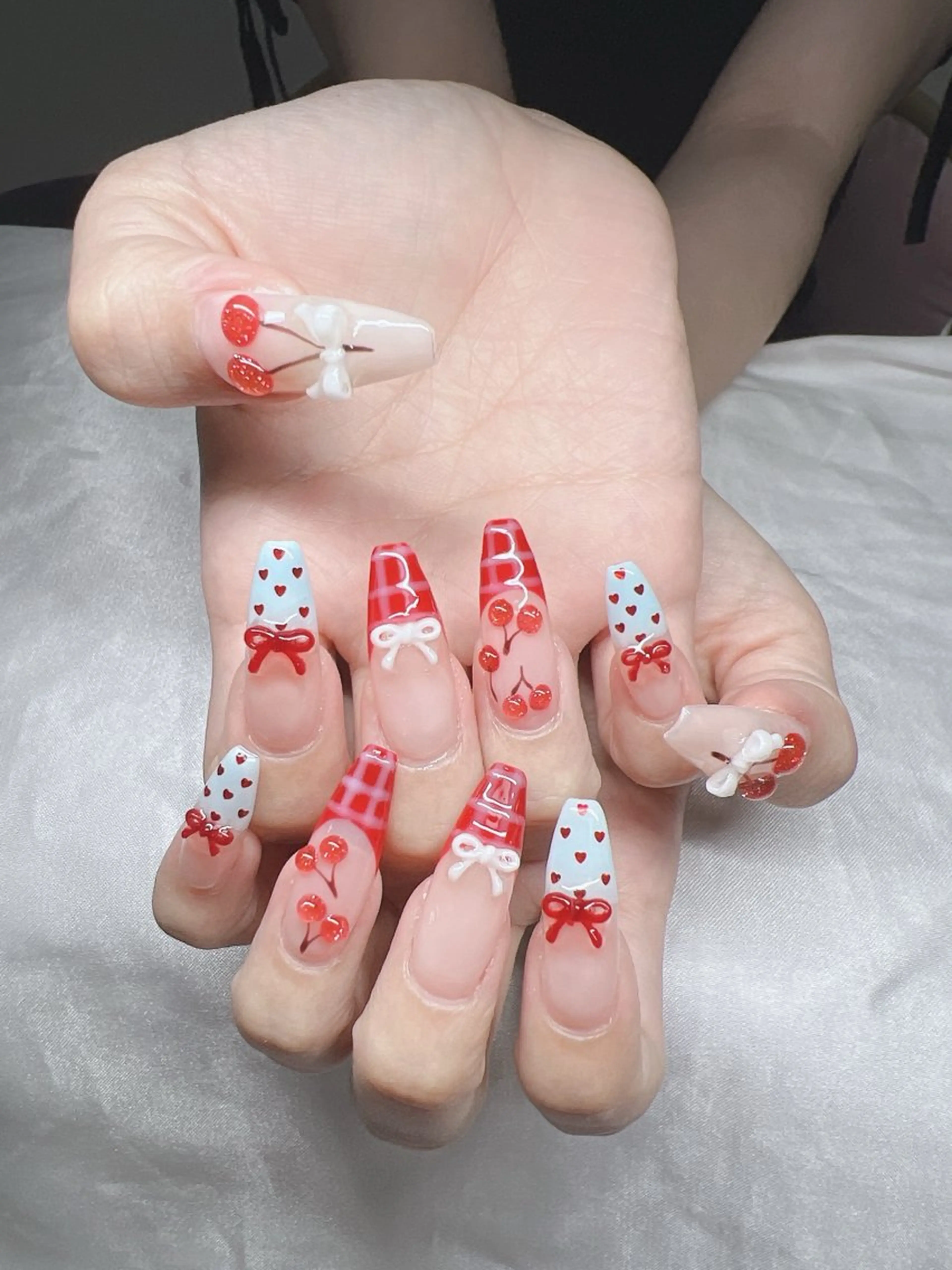 ネイル 長さ出し グラデーション キラキラネイル マグネットネイル ニュアンスネイル Lee Nails チップ長さだし専門店のネイルデザイン