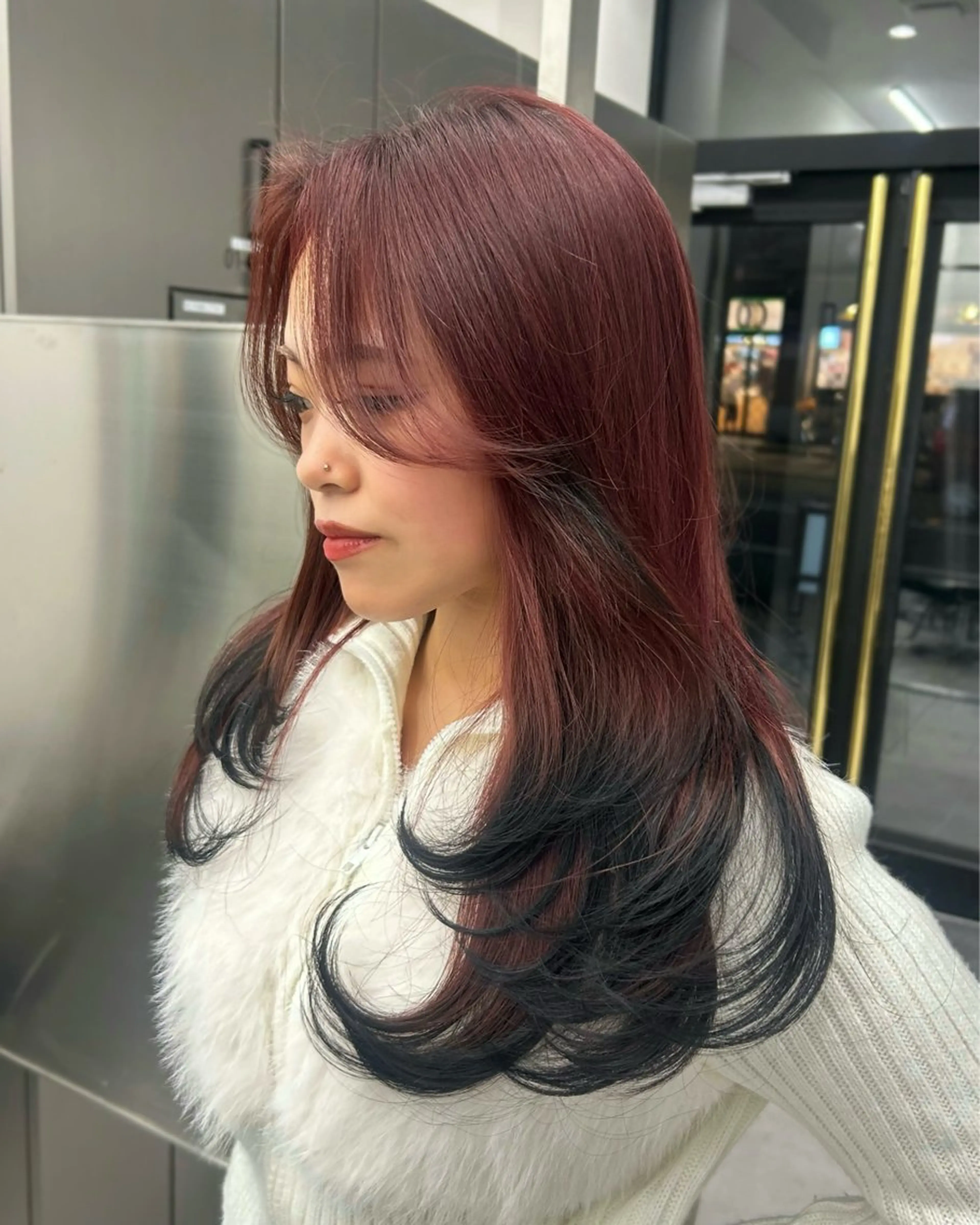 ロング レイヤーカット カット ヘアカラー トリートメント 大人レイヤー/艶髪 🇺🇸TOMONAのヘアスタイル