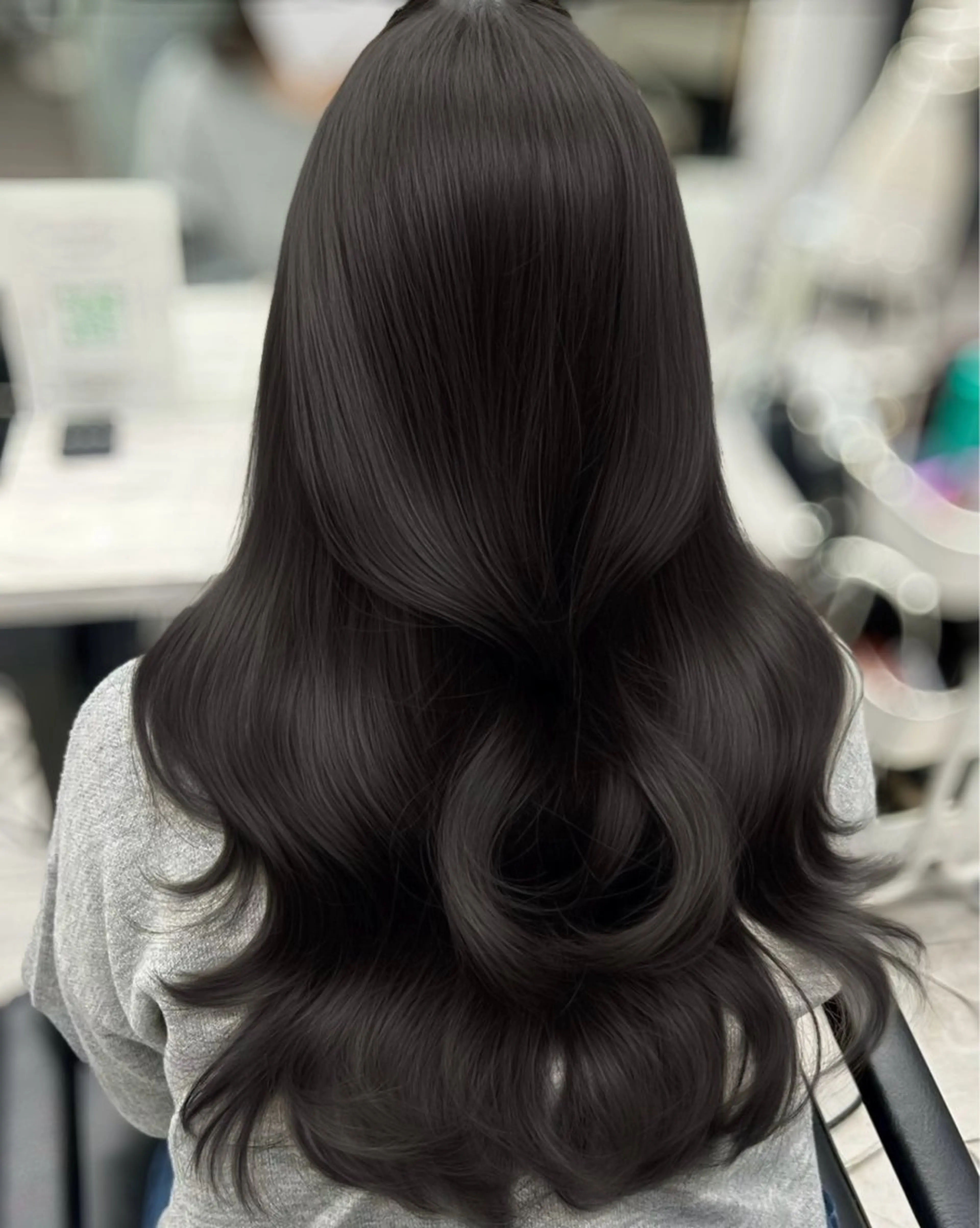 ロング カラー アッシュ アッシュグレー アッシュグレージュ ベージュカラー 透明感カラー カット ヘアカラー トリートメント 韓国ヘア🇰🇷× 髪質改善🫧テルのヘアスタイル