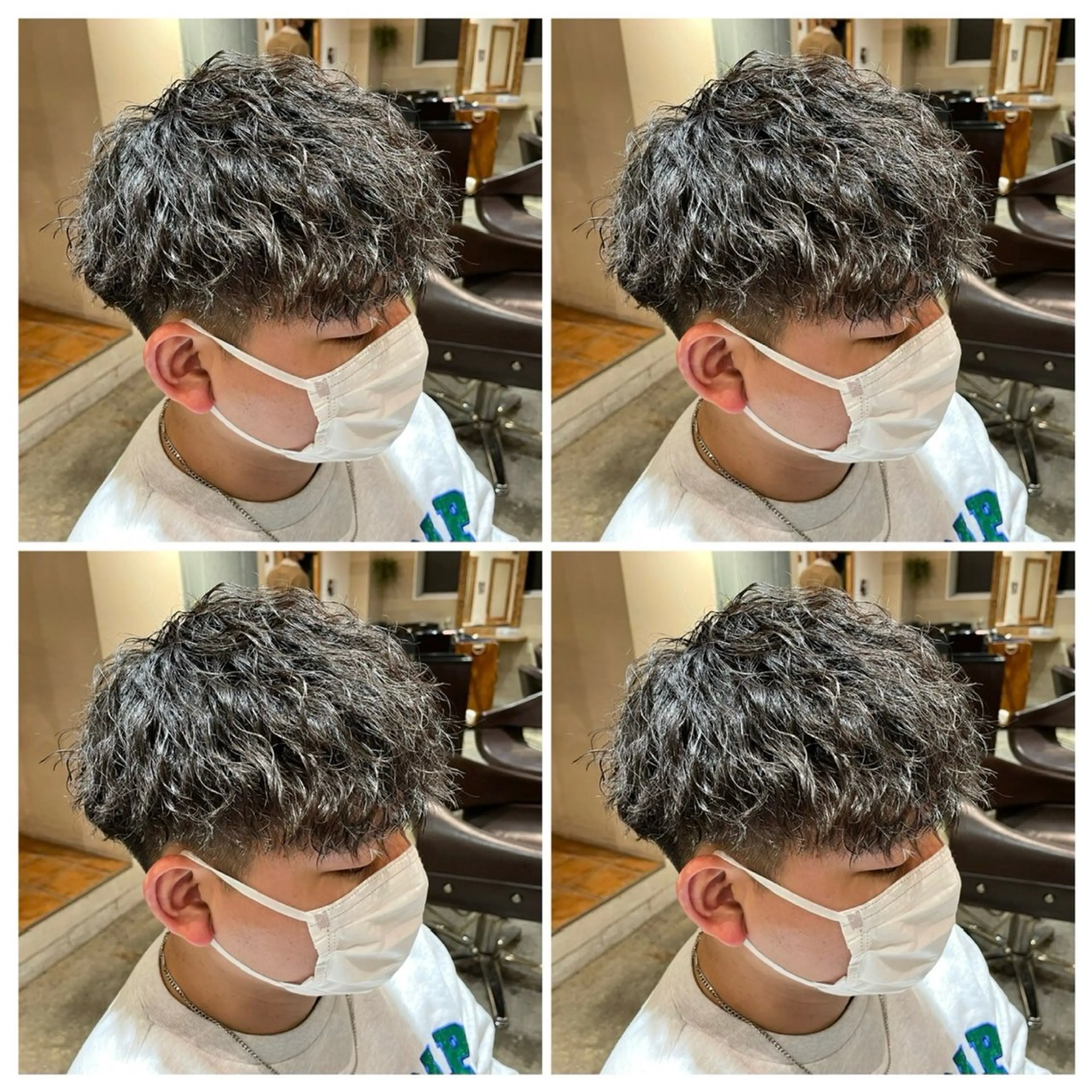 パーマ メンズパーマ×ブリー チ/NORIのヘアスタイル
