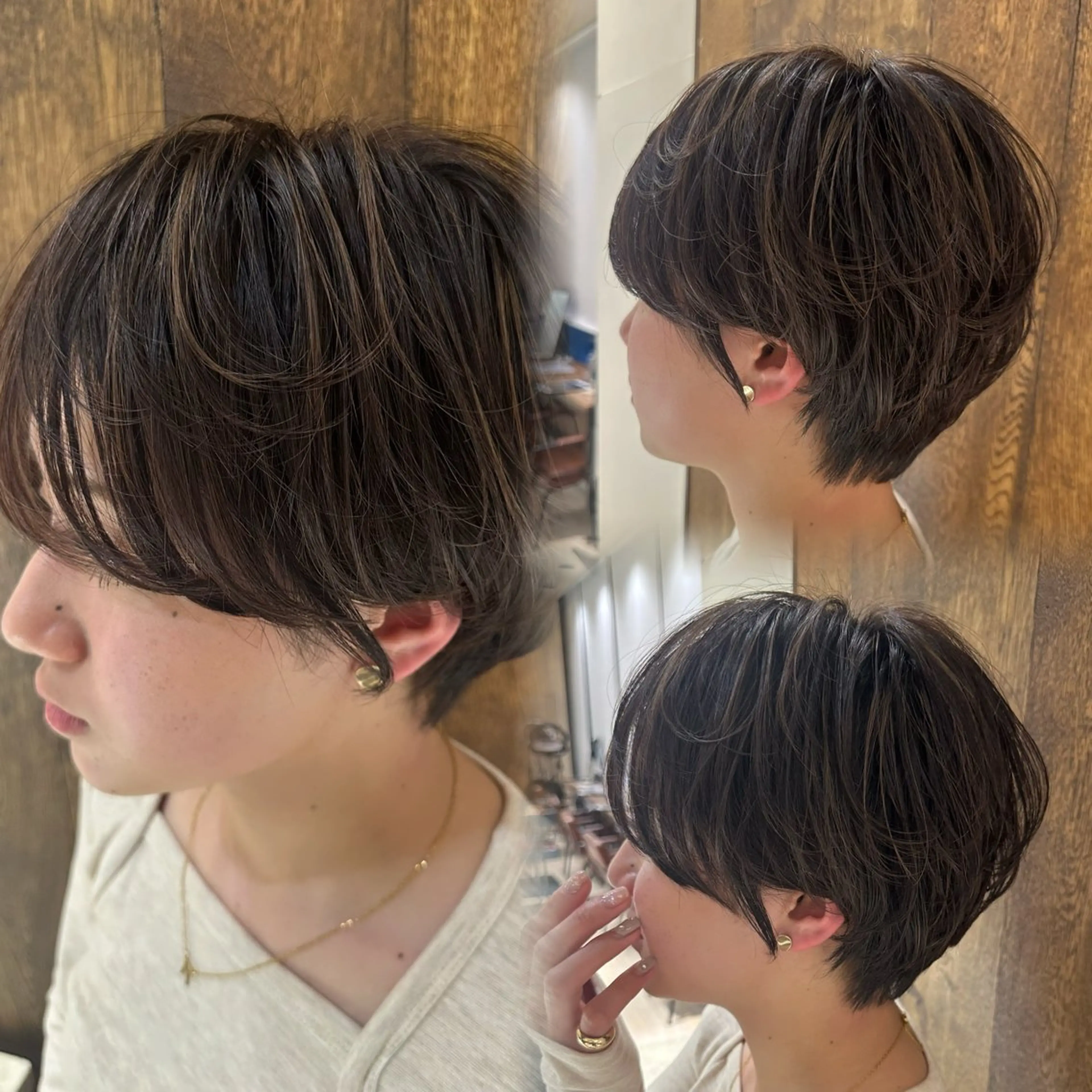 ショート oto🎀×美髪× シースルー前髪🤍のヘアスタイル