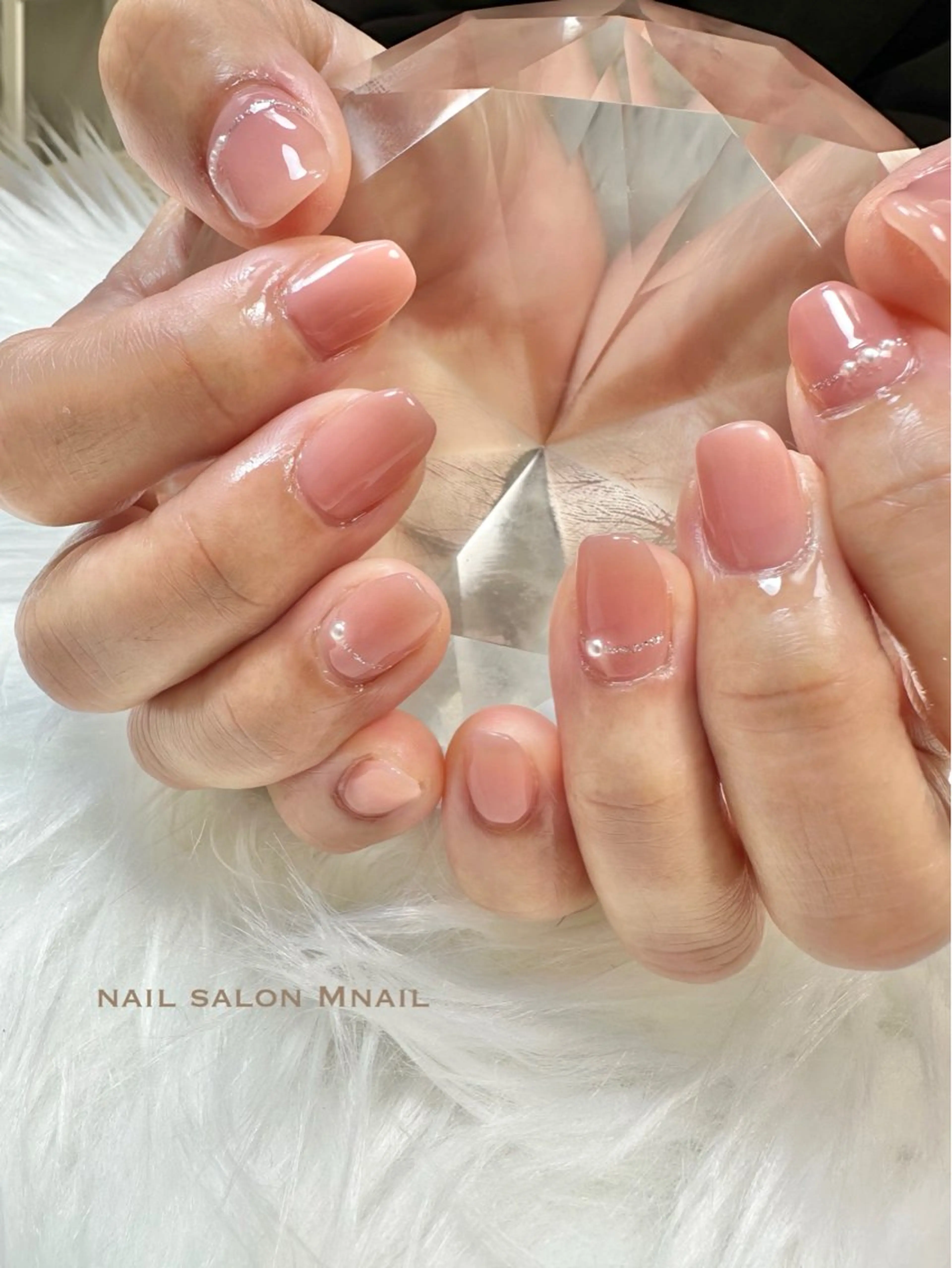 ネイル ラメ(グリッター) ワンカラーネイル ハンドネイル ハンドケア Mnail ちひろのネイルデザイン