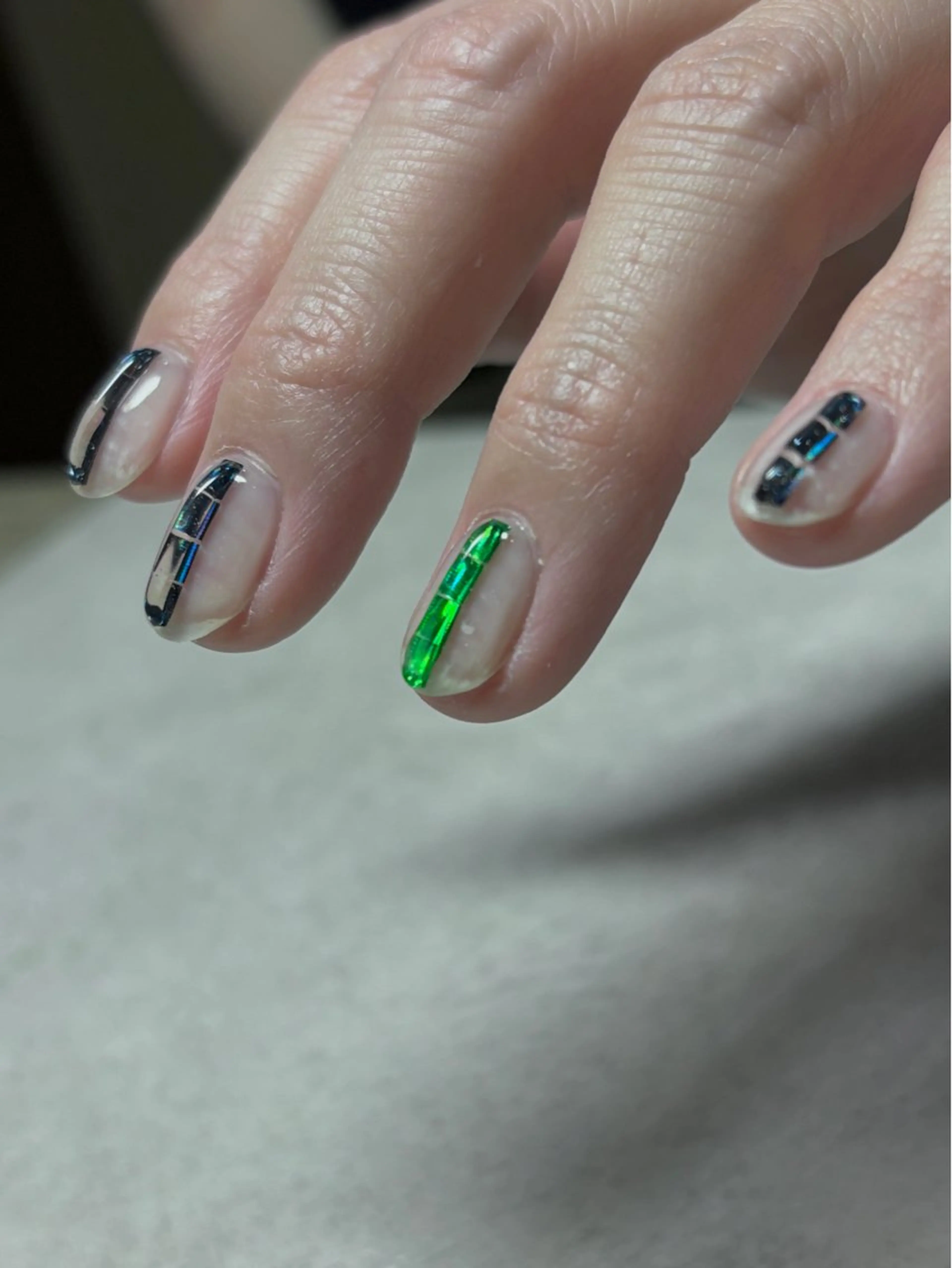 ネイル クリアネイル ショートネイル シンプルネイル ハンドネイル acs.n所属・ネイル，耳つぼ 風間すみれのその他イメージ