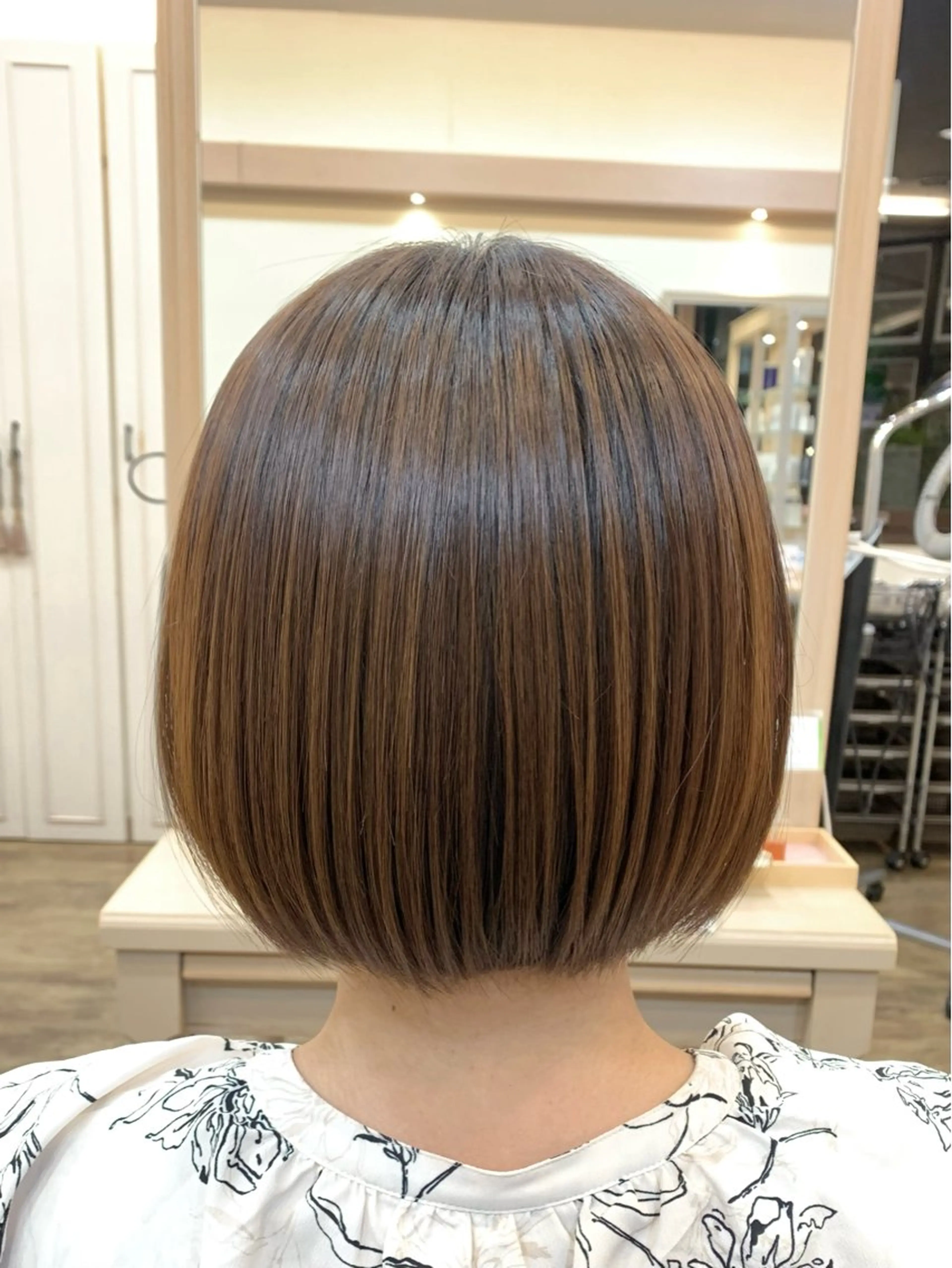 ショート カット 縮毛矯正 福原遼華/小顔ショー ト/髪質改善のヘアスタイル