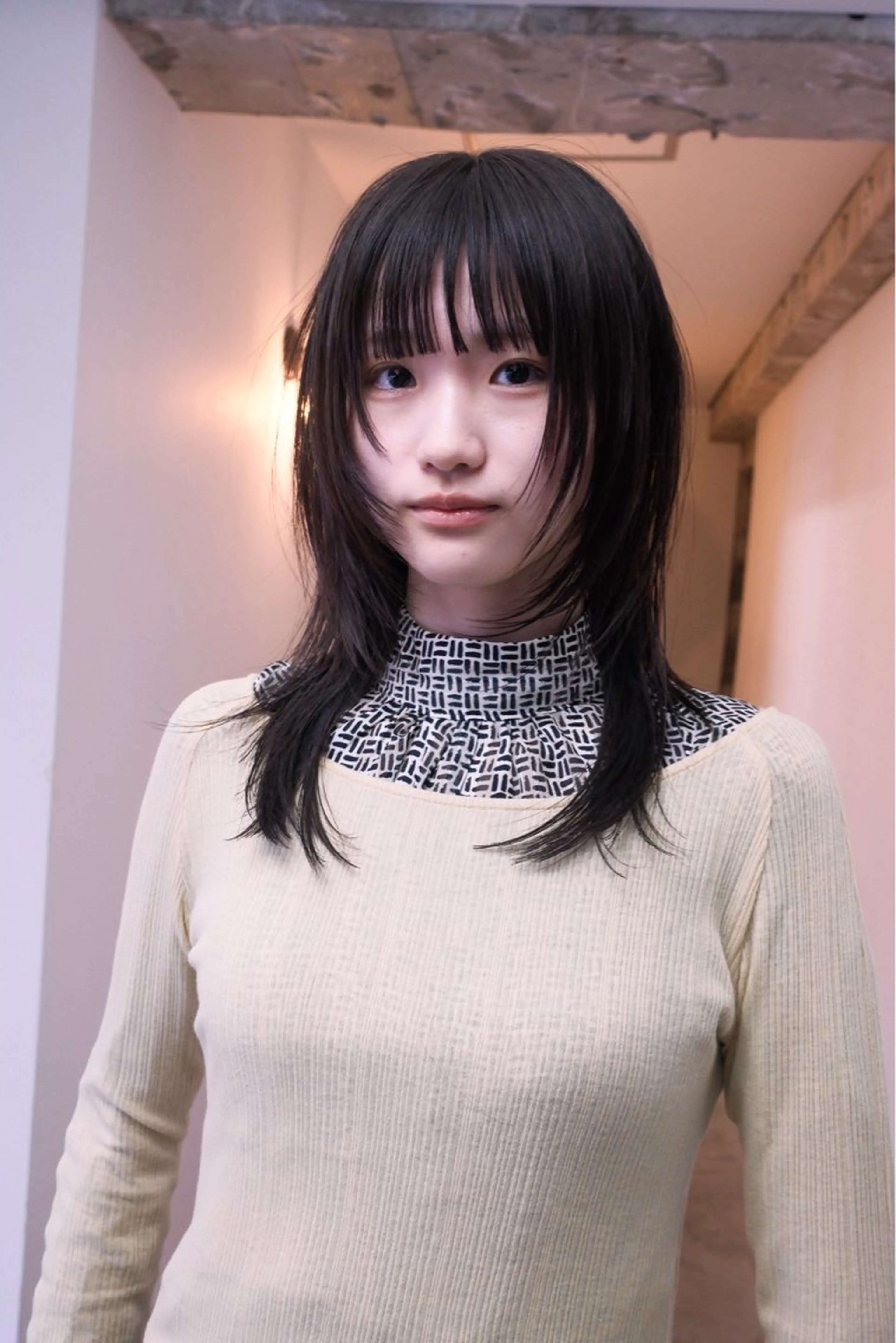 ミディアム カラー カット ヘアカラー KEI gattacaのヘアスタイル