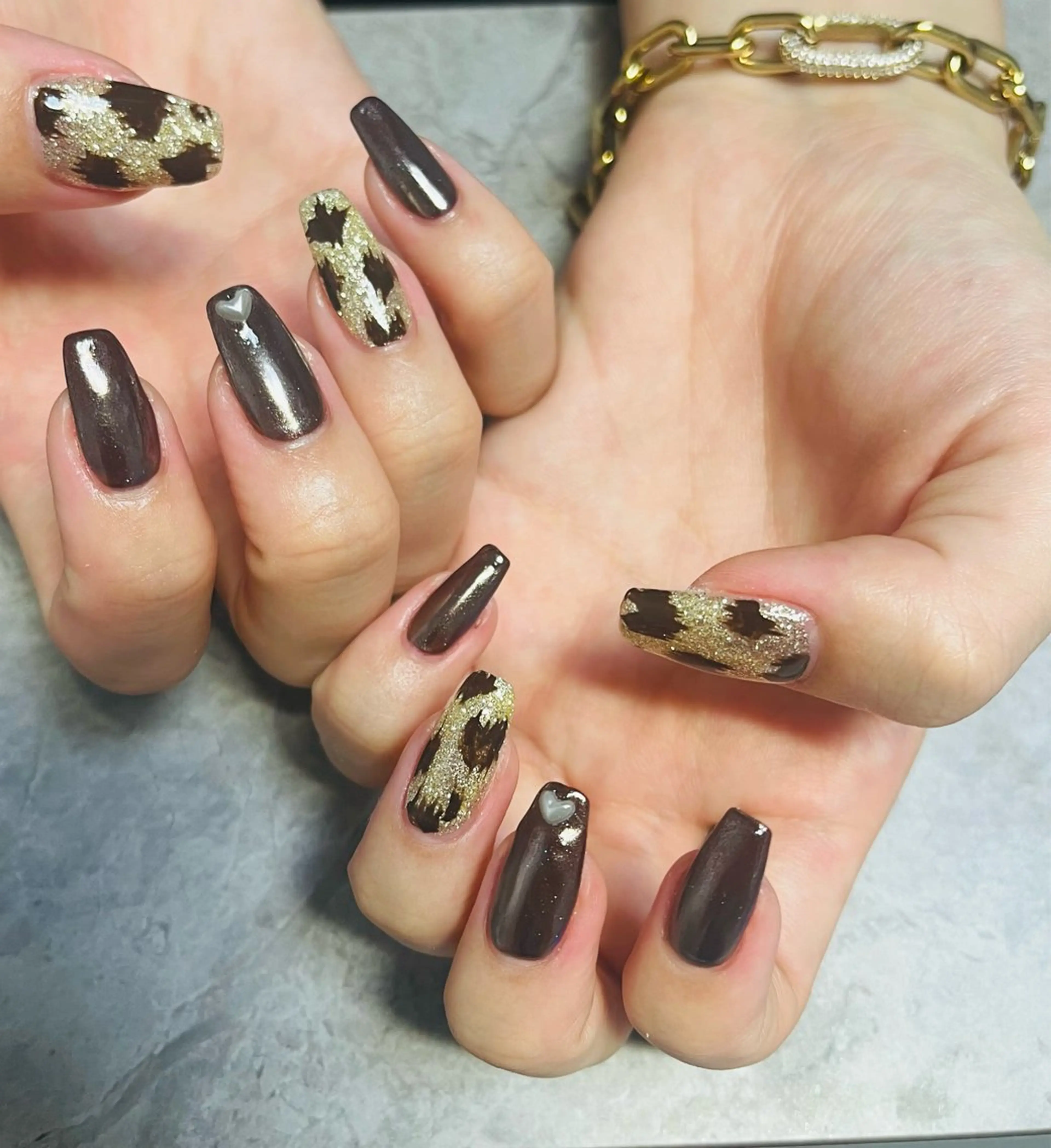 ネイル ミラーネイル フットネイル Felice所属・ベテランネイル cnc nailのネイルデザイン