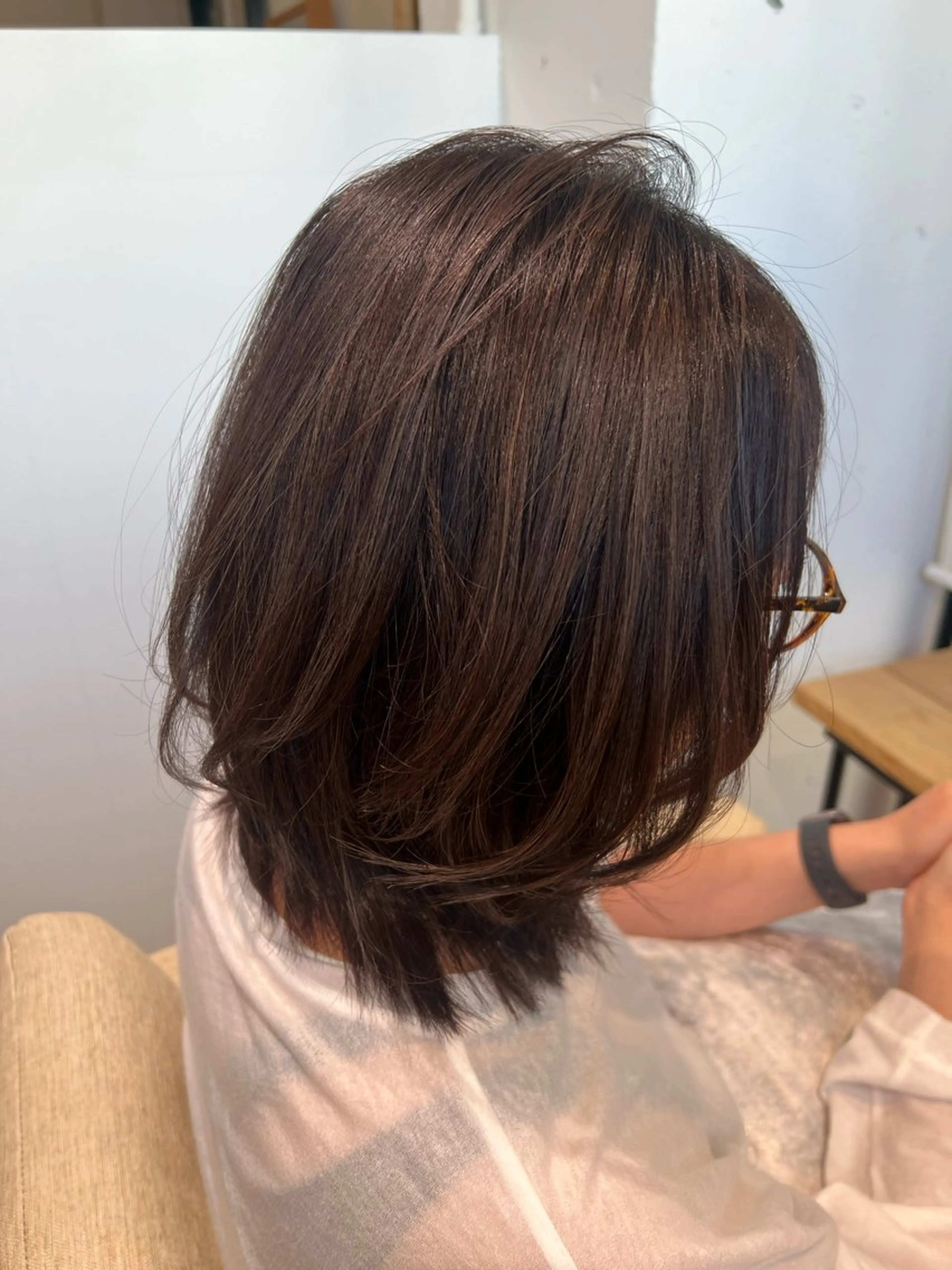 ミディアム カラー ブルームヘアデザイン かこ。のヘアスタイル