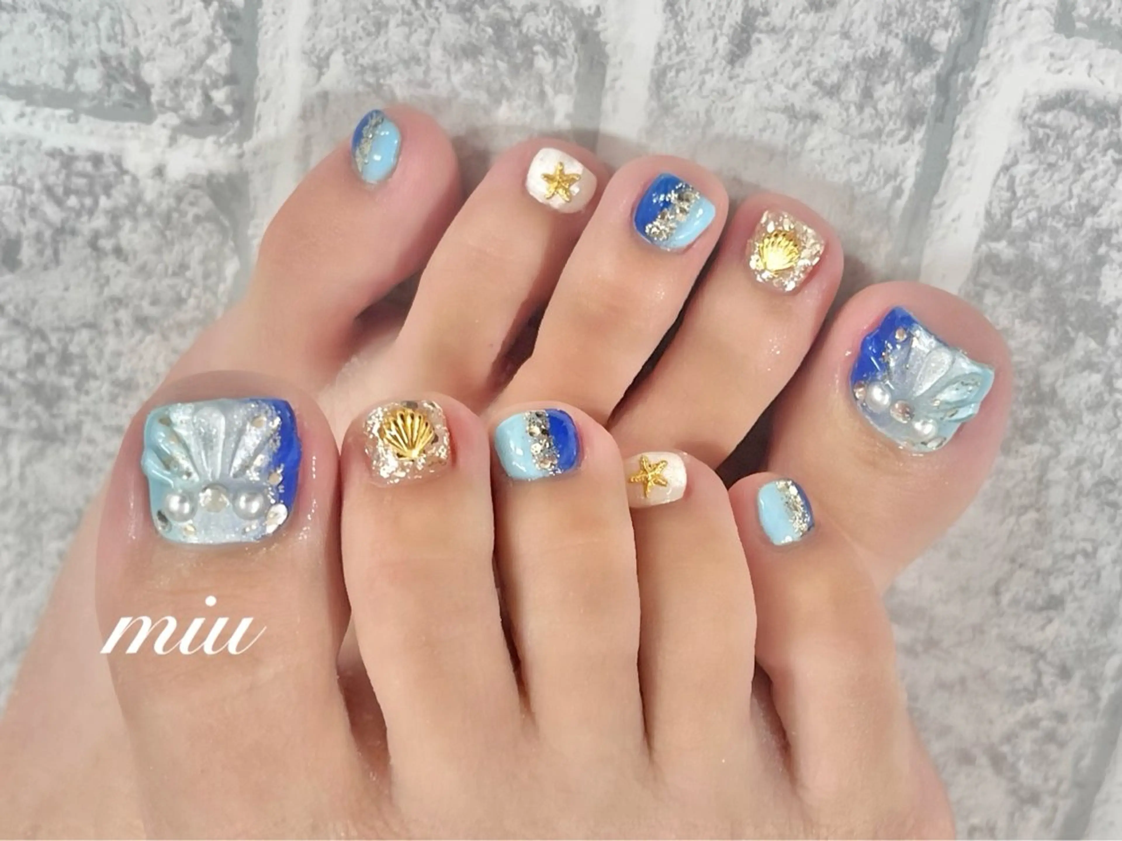 ネイル フットネイル miu nail 🐾Mihoのネイルデザイン