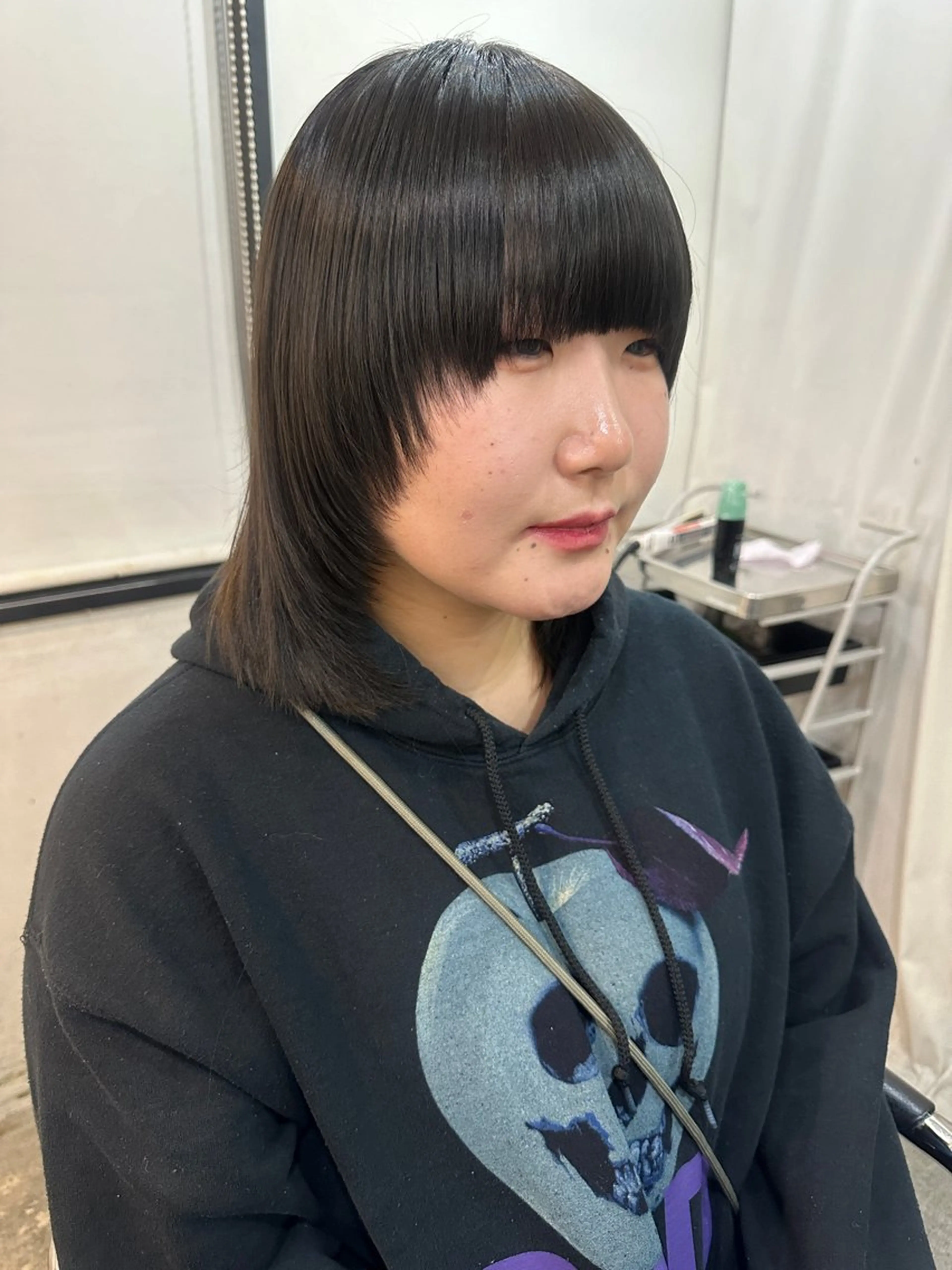 ミディアム カラー ヘアアレンジ ウルフカット カット ヘアセット stylist/蛯谷 珠里のヘアスタイル
