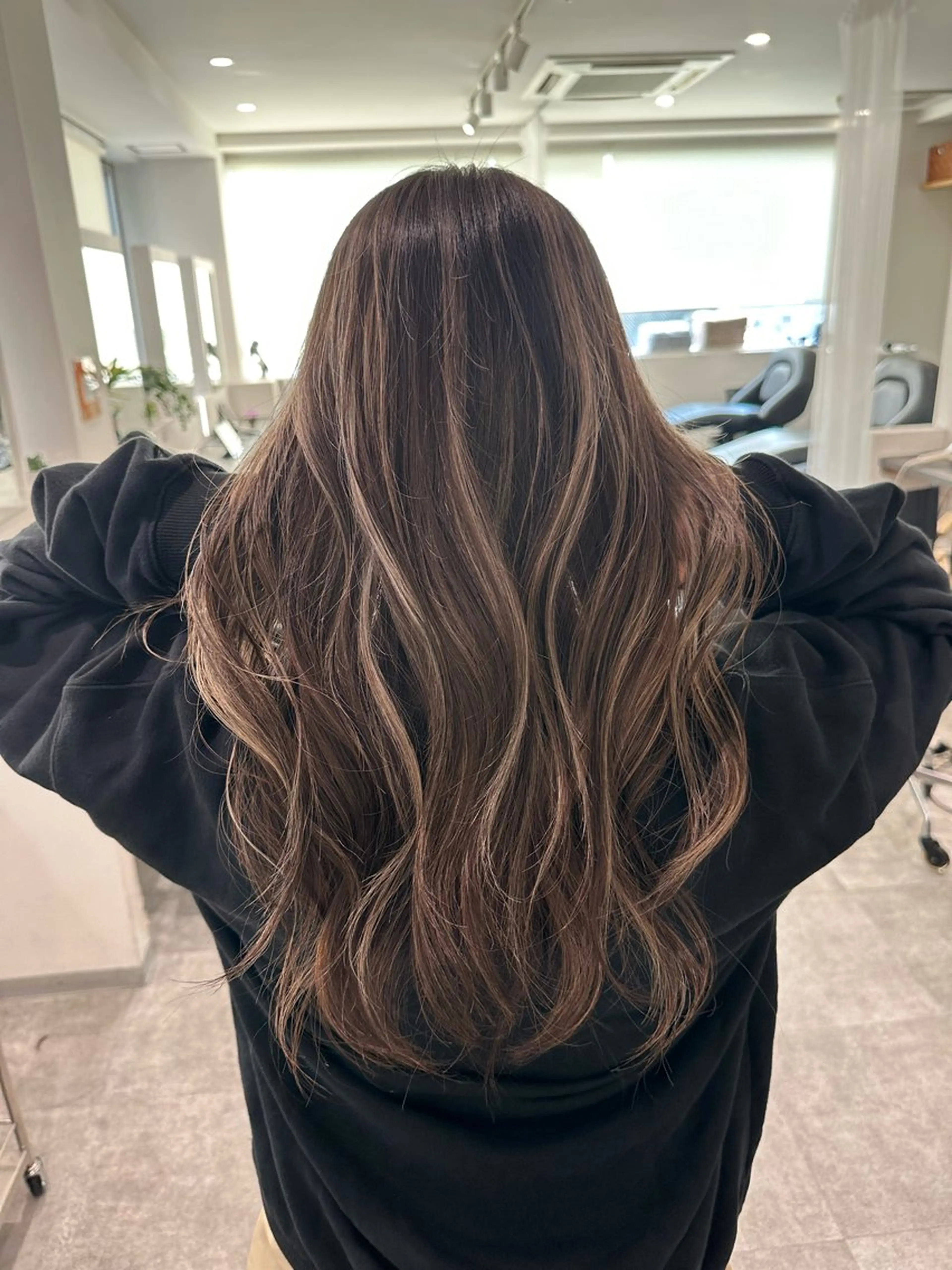 ミディアム カラー ショートボブ アディクシーカラー バレイヤージュ ブリーチ ケアブリーチ ヘアカラー トリートメント JIL BLAN 京都のヘアスタイル