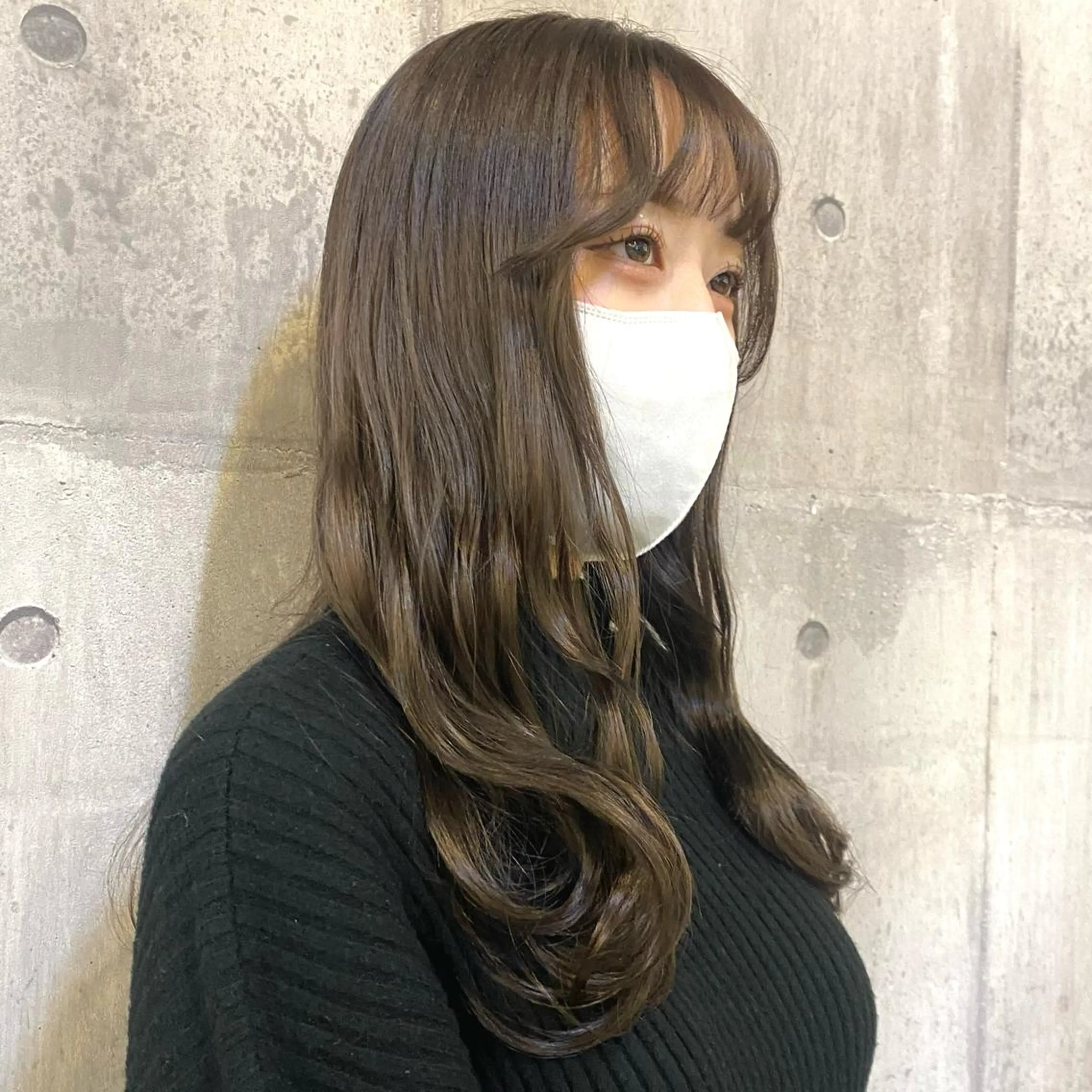 カラー グレージュ カット ヘアカラー トリートメント 比嘉 陽のヘアスタイル